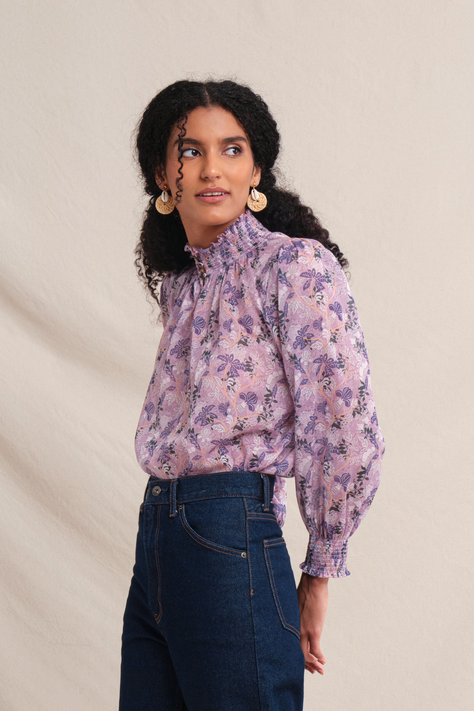 VERA Top in Lavender Ashar