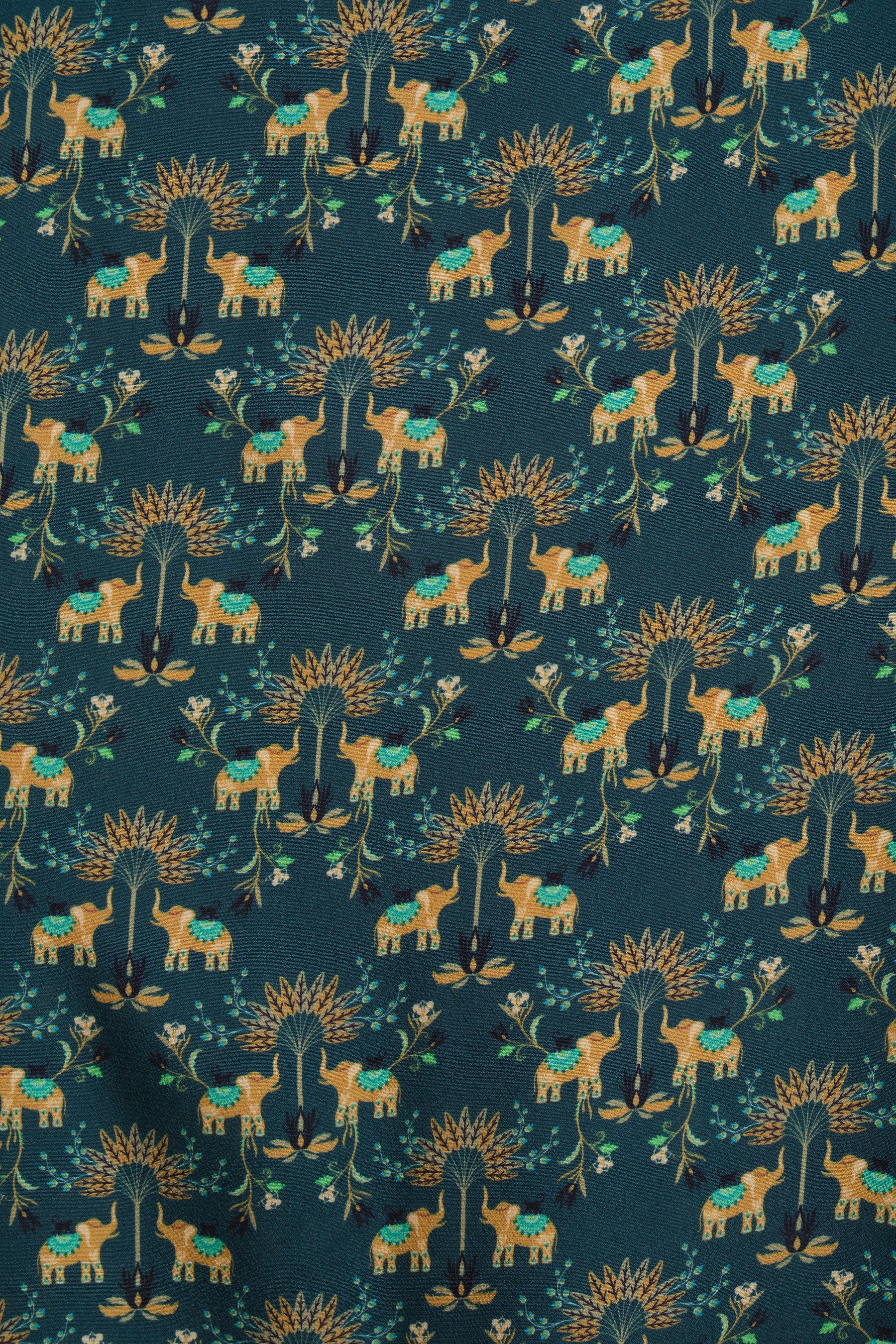 MIRA Skirt in Teal Gajah