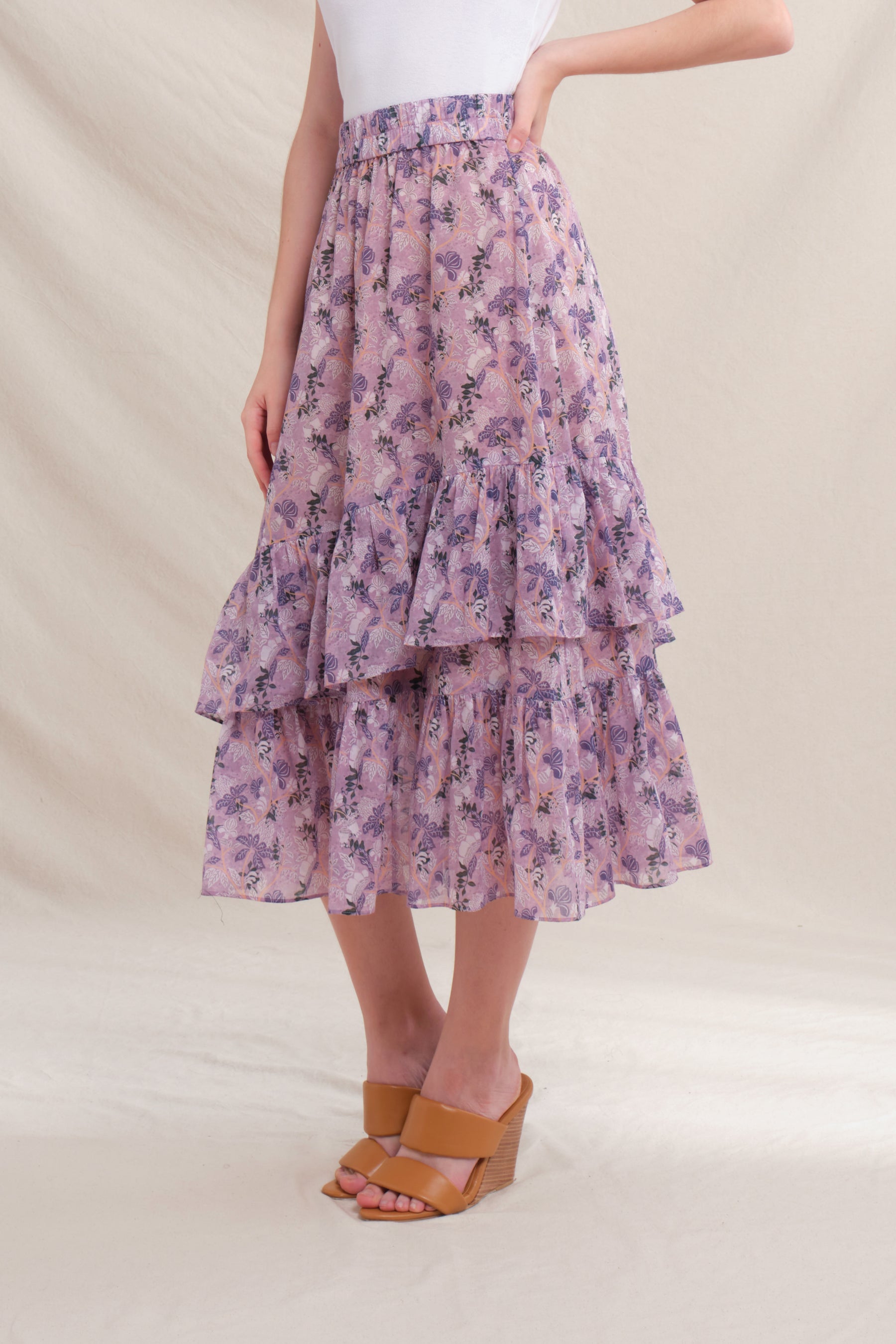 YARA Skirt in Lavender Ashar