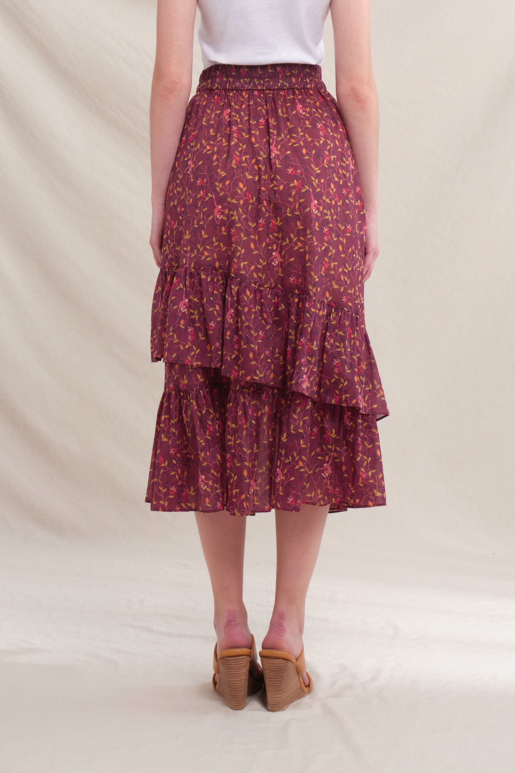 YARA Skirt in Maroon Macca