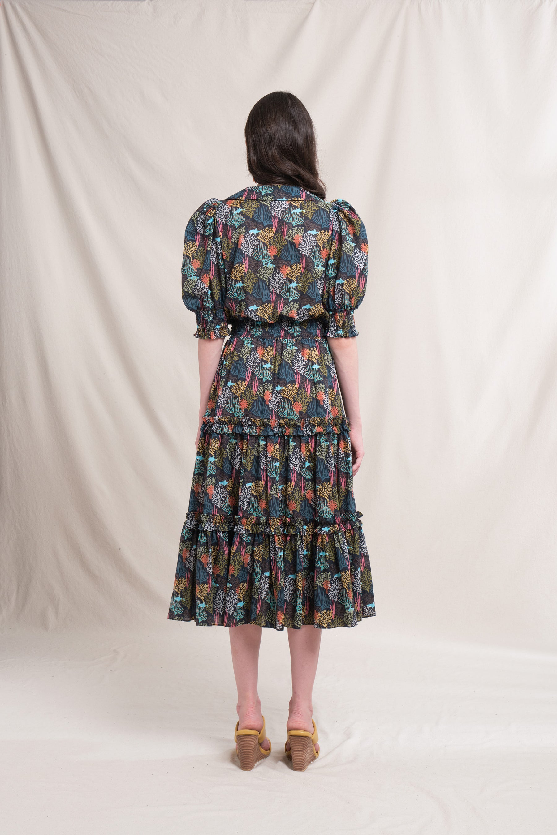 ZETA Dress in Black Coral