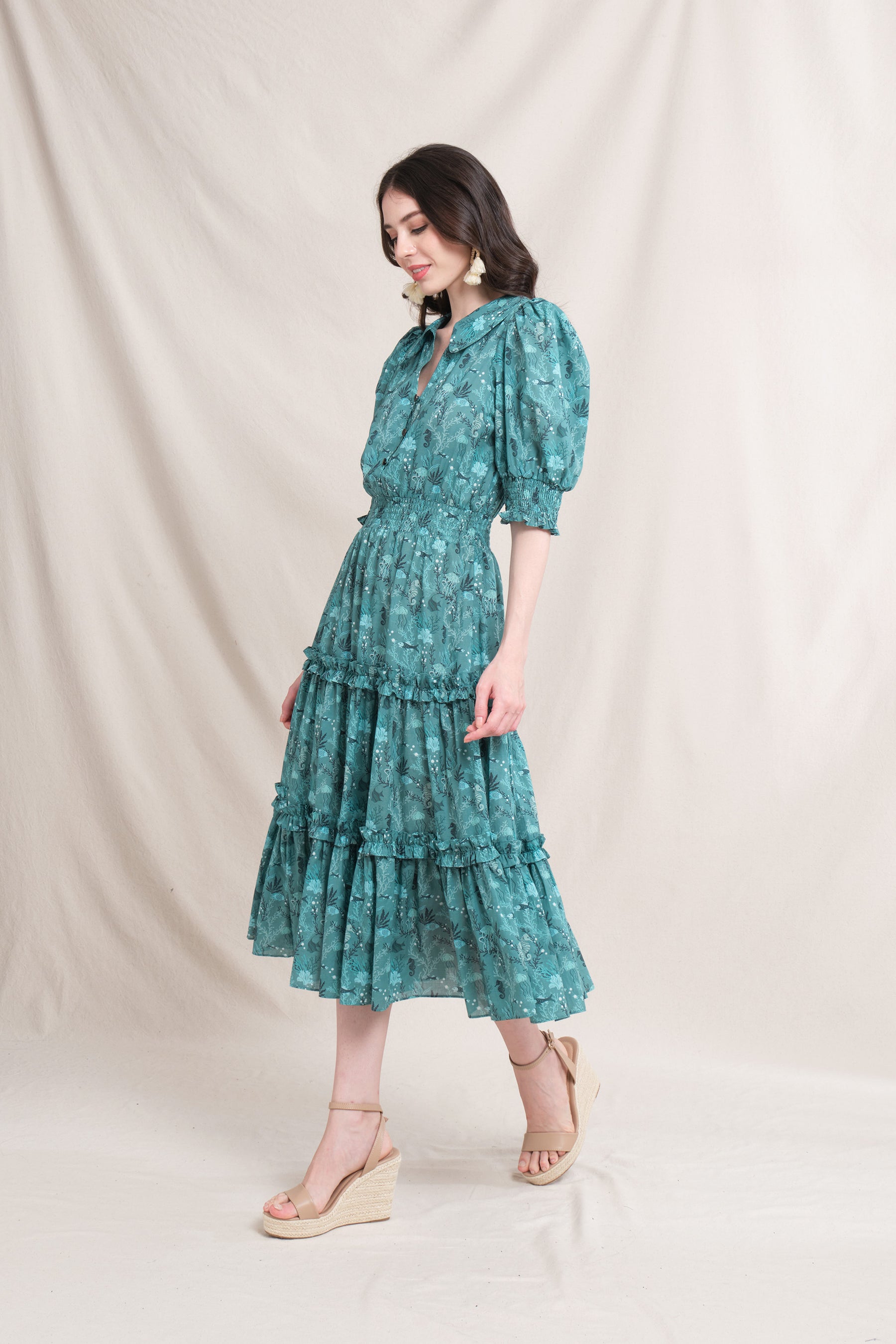 ZETA Dress in Blue Minanga