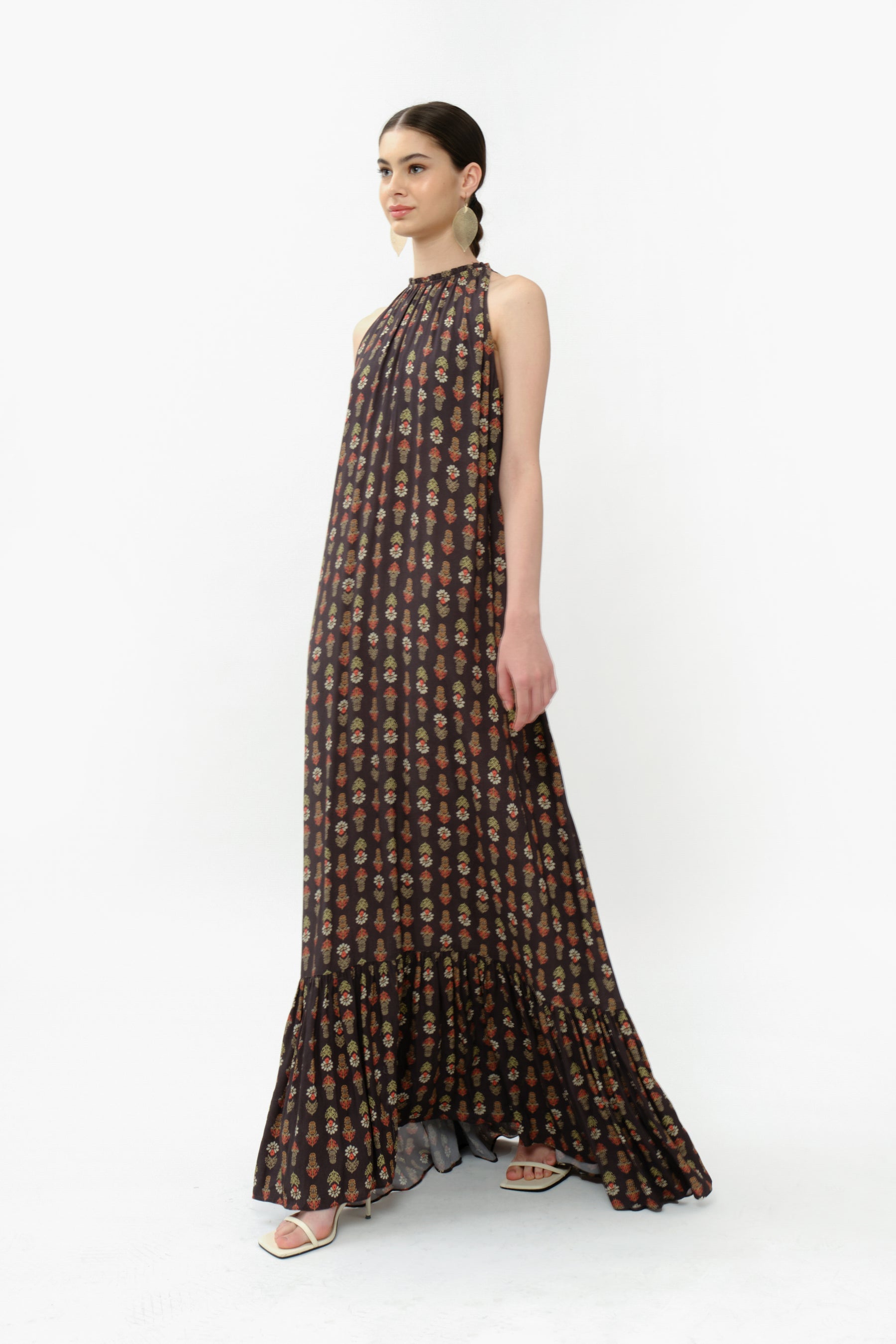 ZURI Dress in Black Tribal