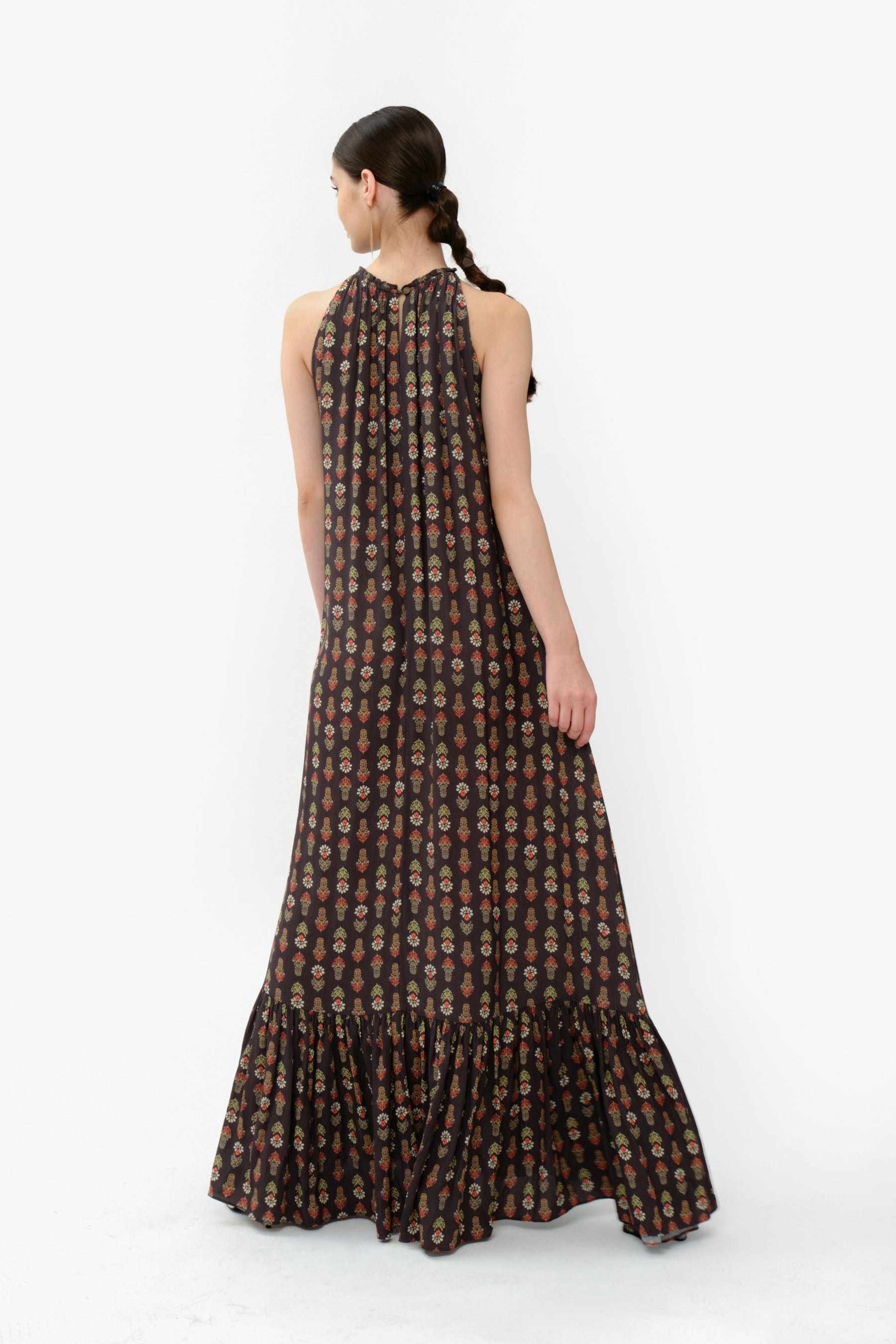 ZURI Dress in Black Tribal