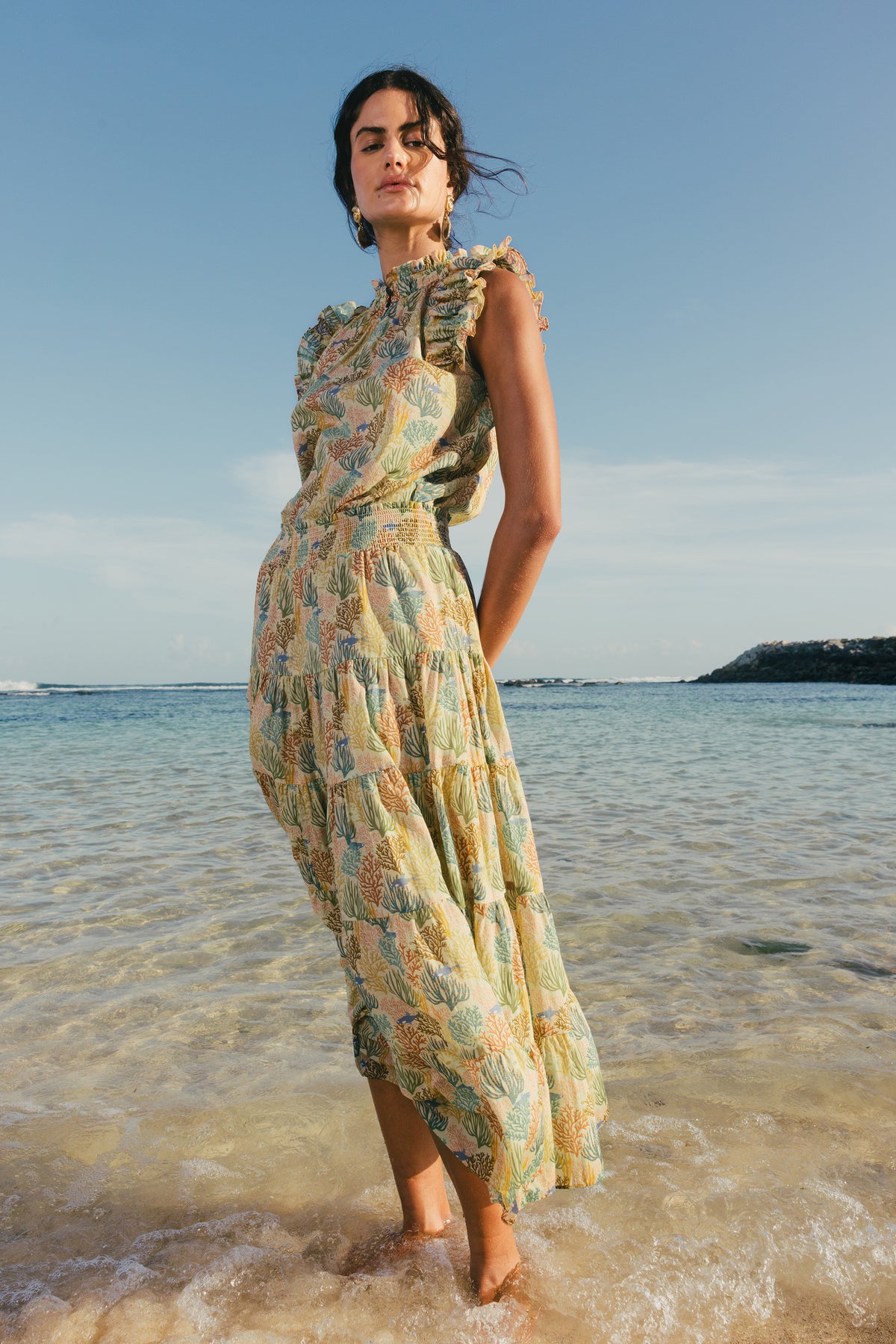 DOVIE Top in Beige Coral