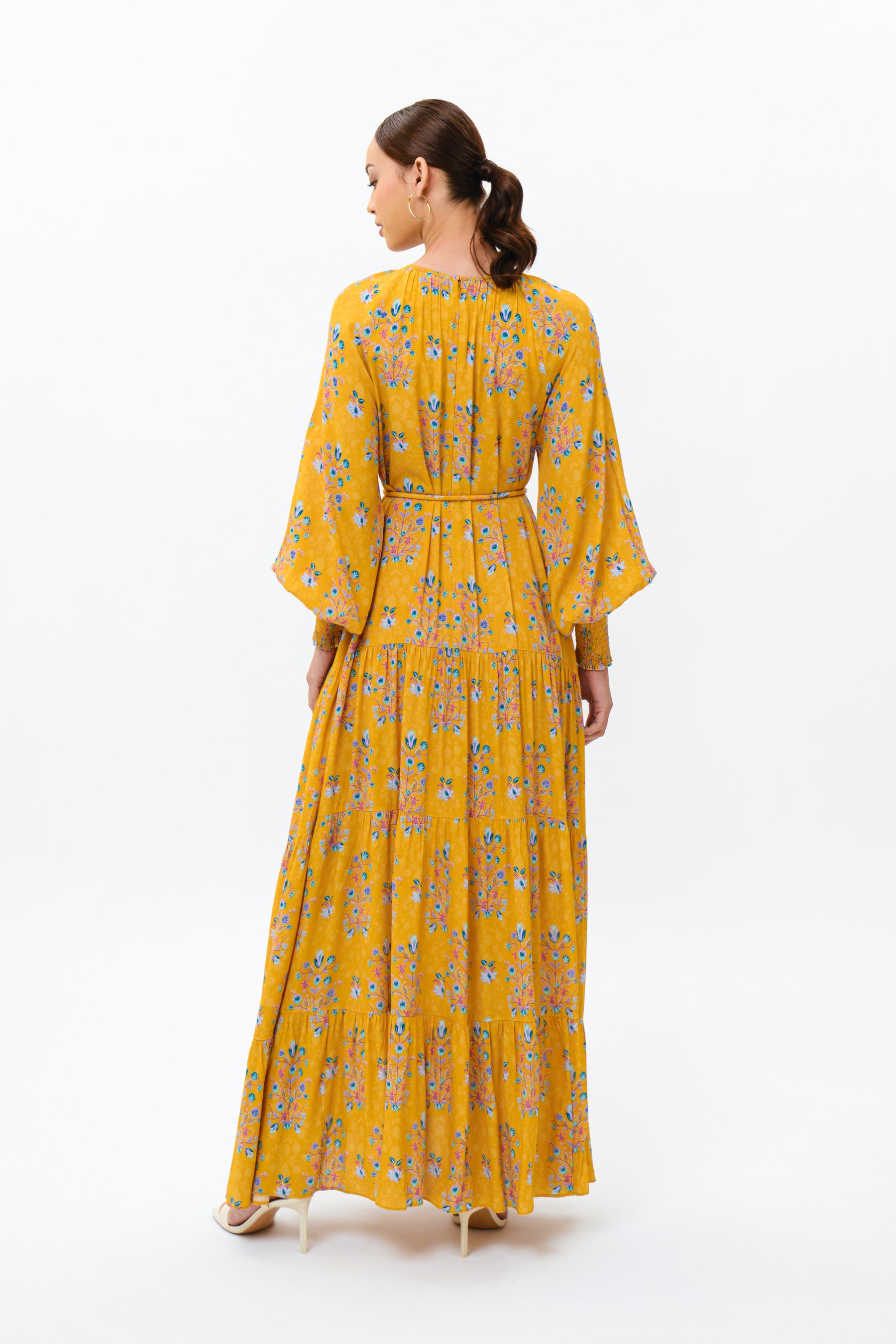 ARUNI Dress in Yellow Anggrek