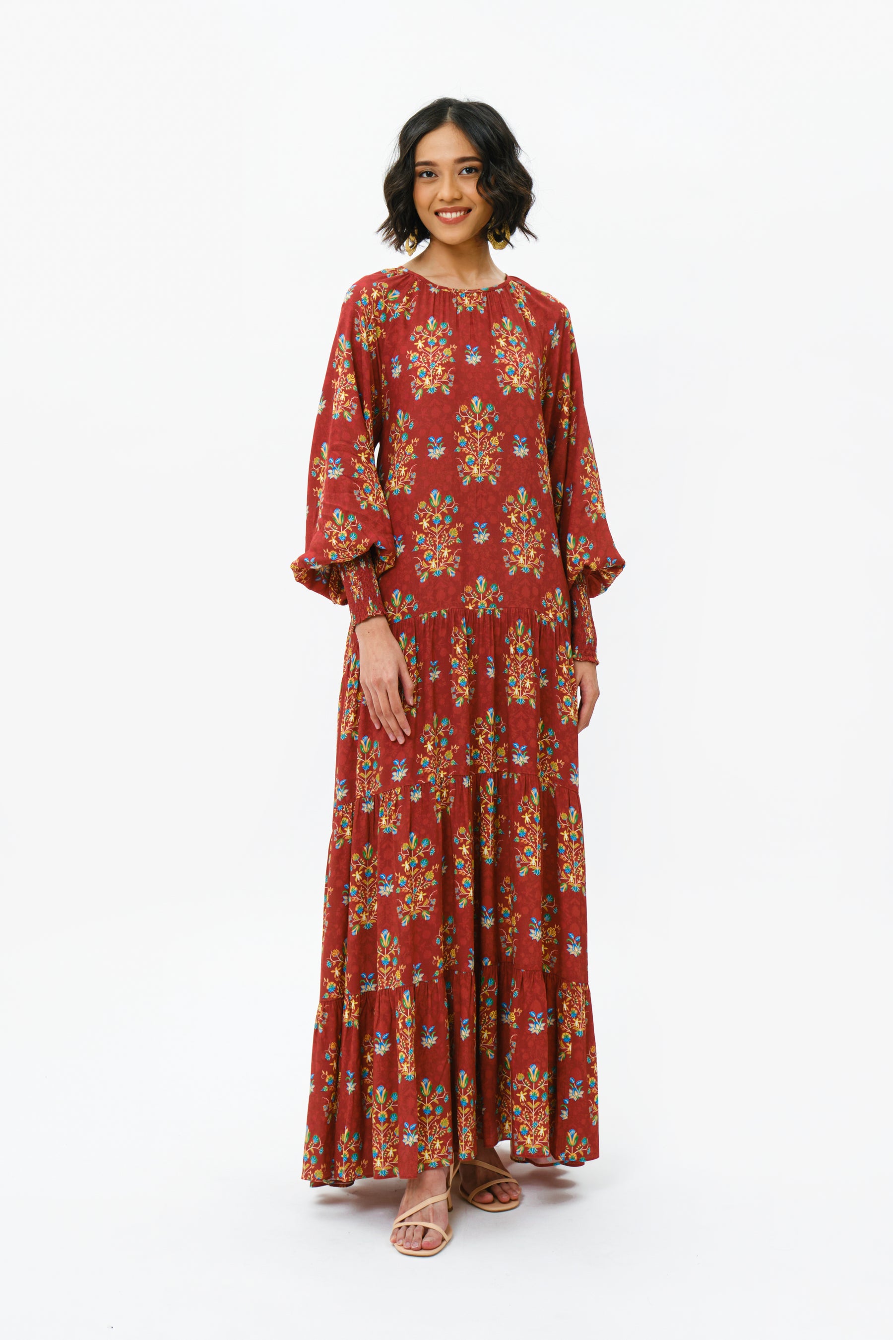 ARUNI Dress in Red Anggrek