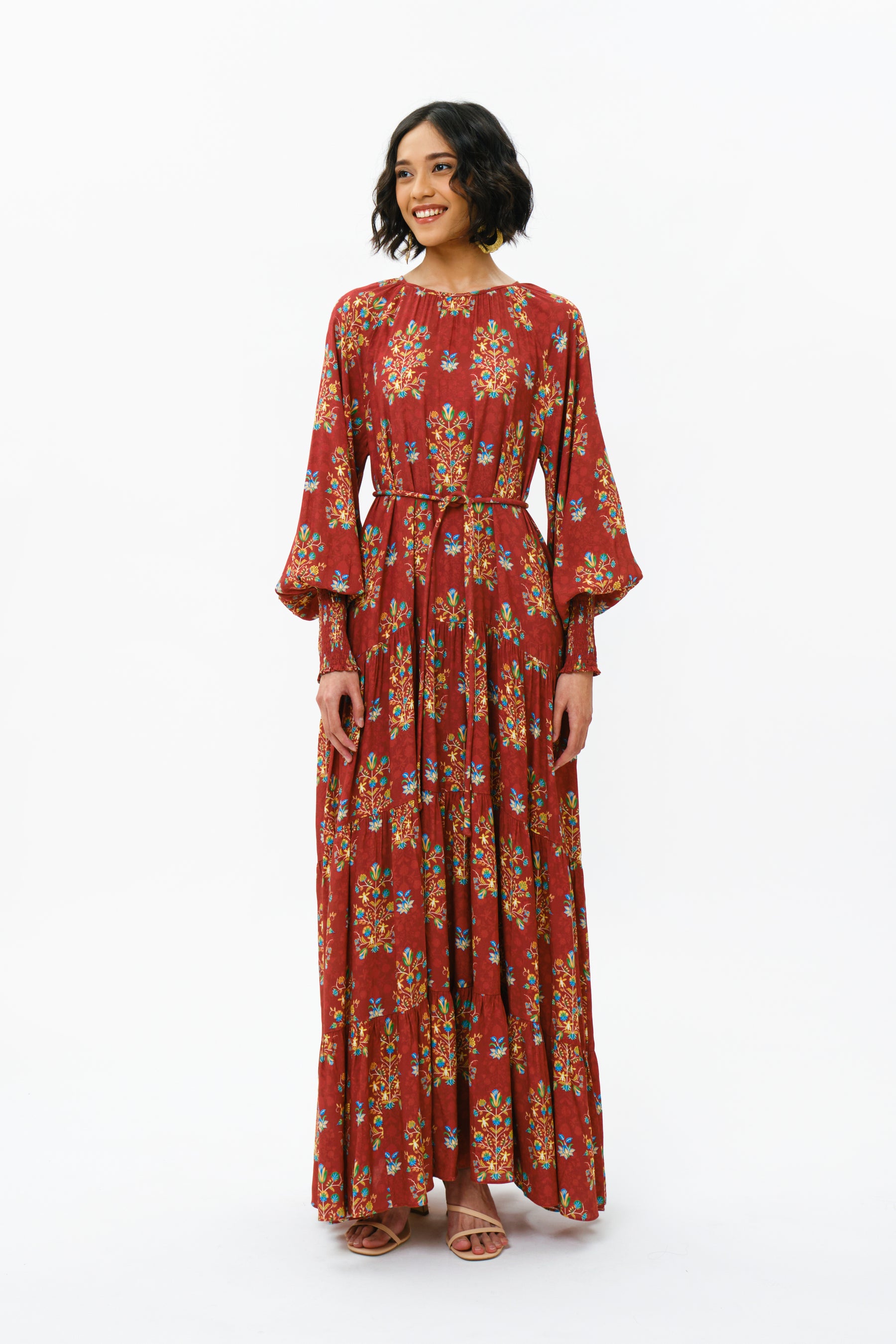 ARUNI Dress in Red Anggrek