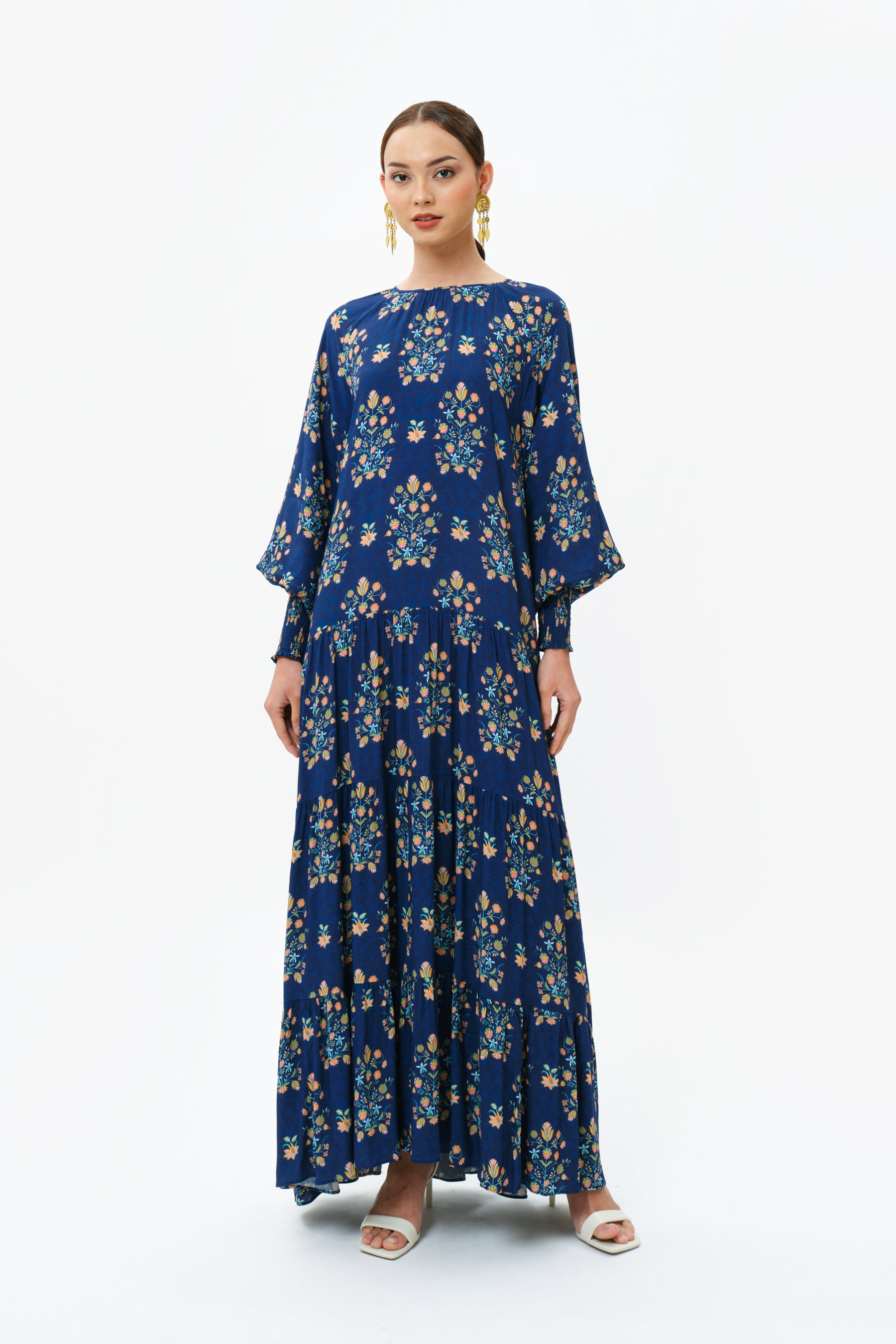 ARUNI Dress in Navy Anggrek