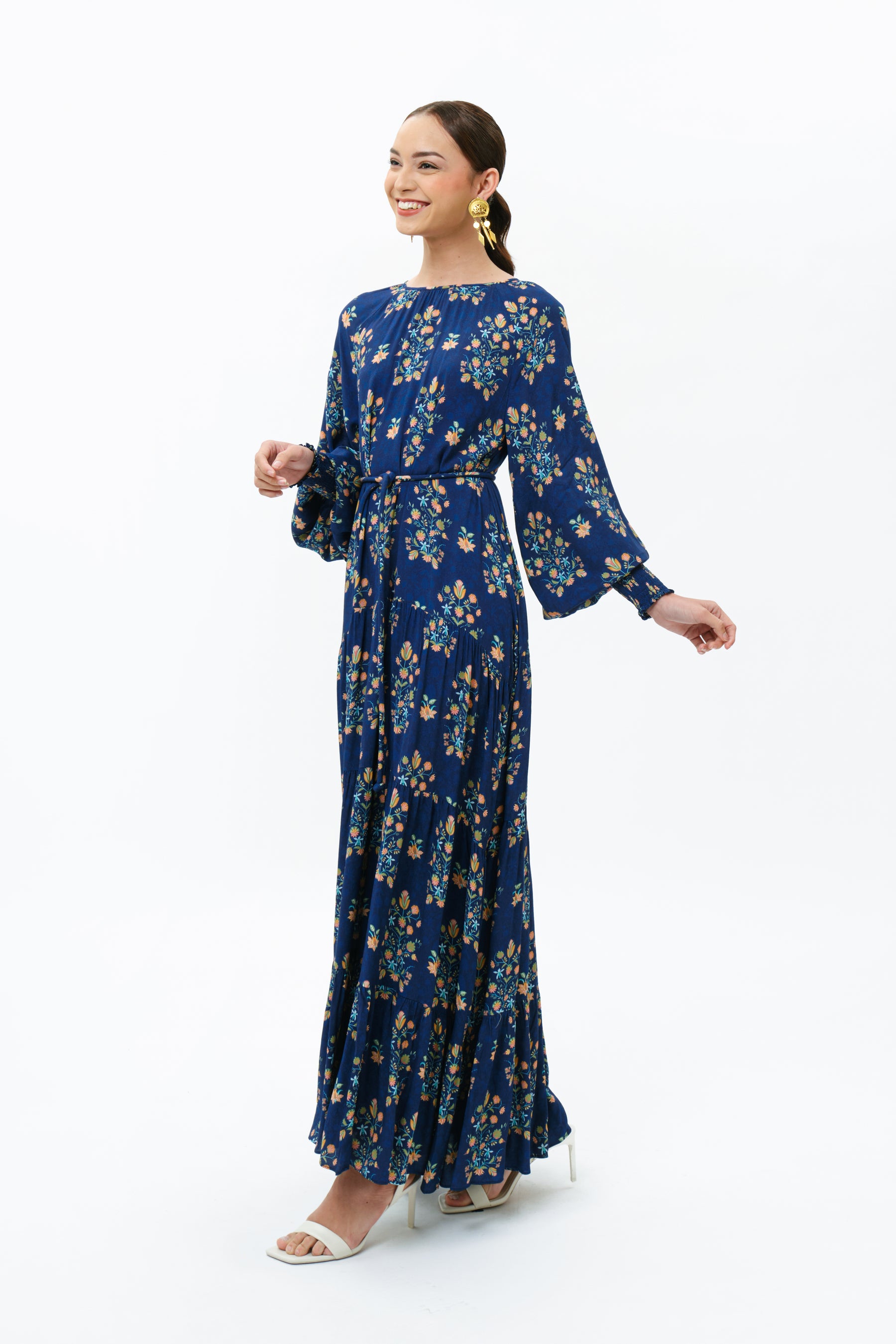 ARUNI Dress in Navy Anggrek