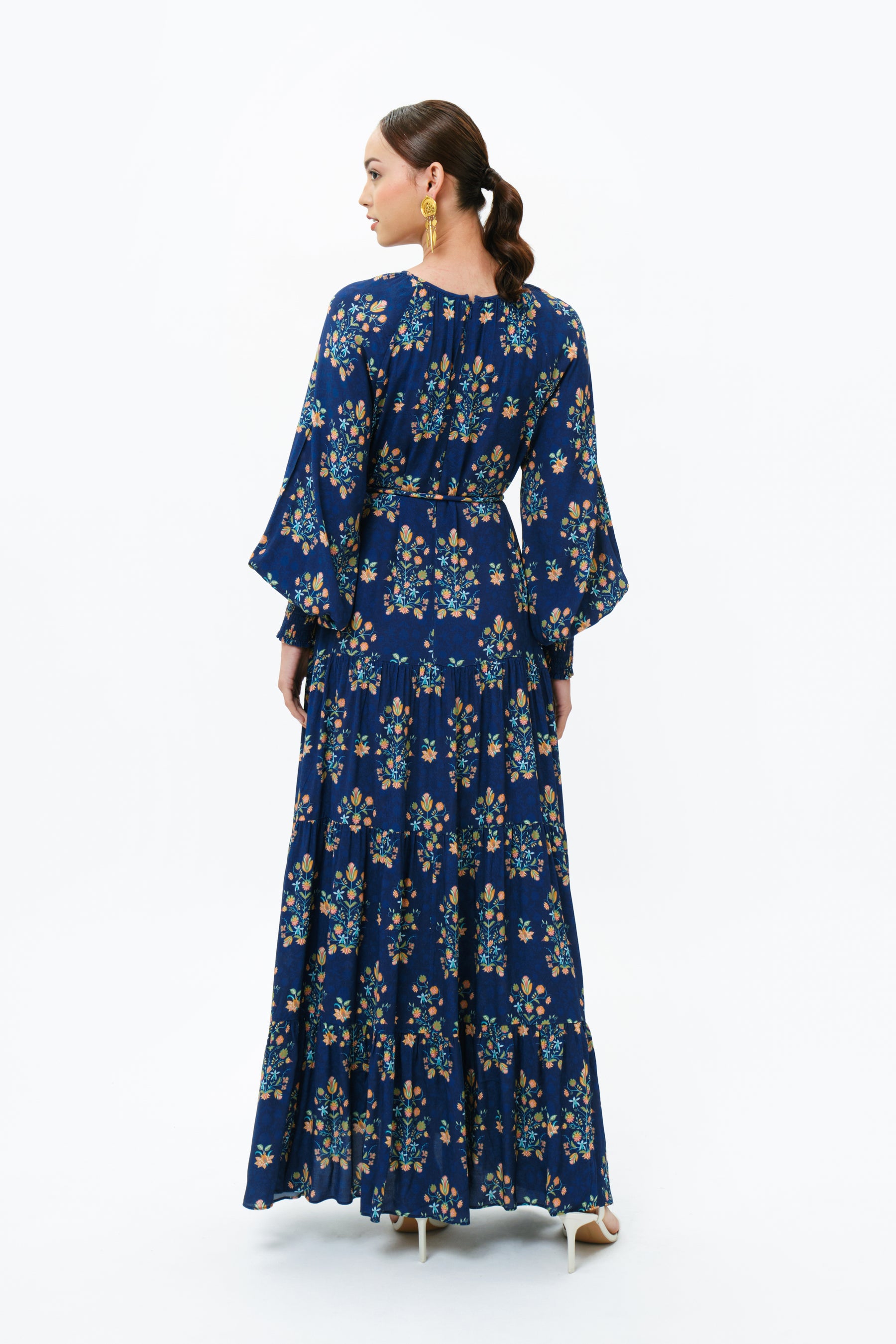 ARUNI Dress in Navy Anggrek