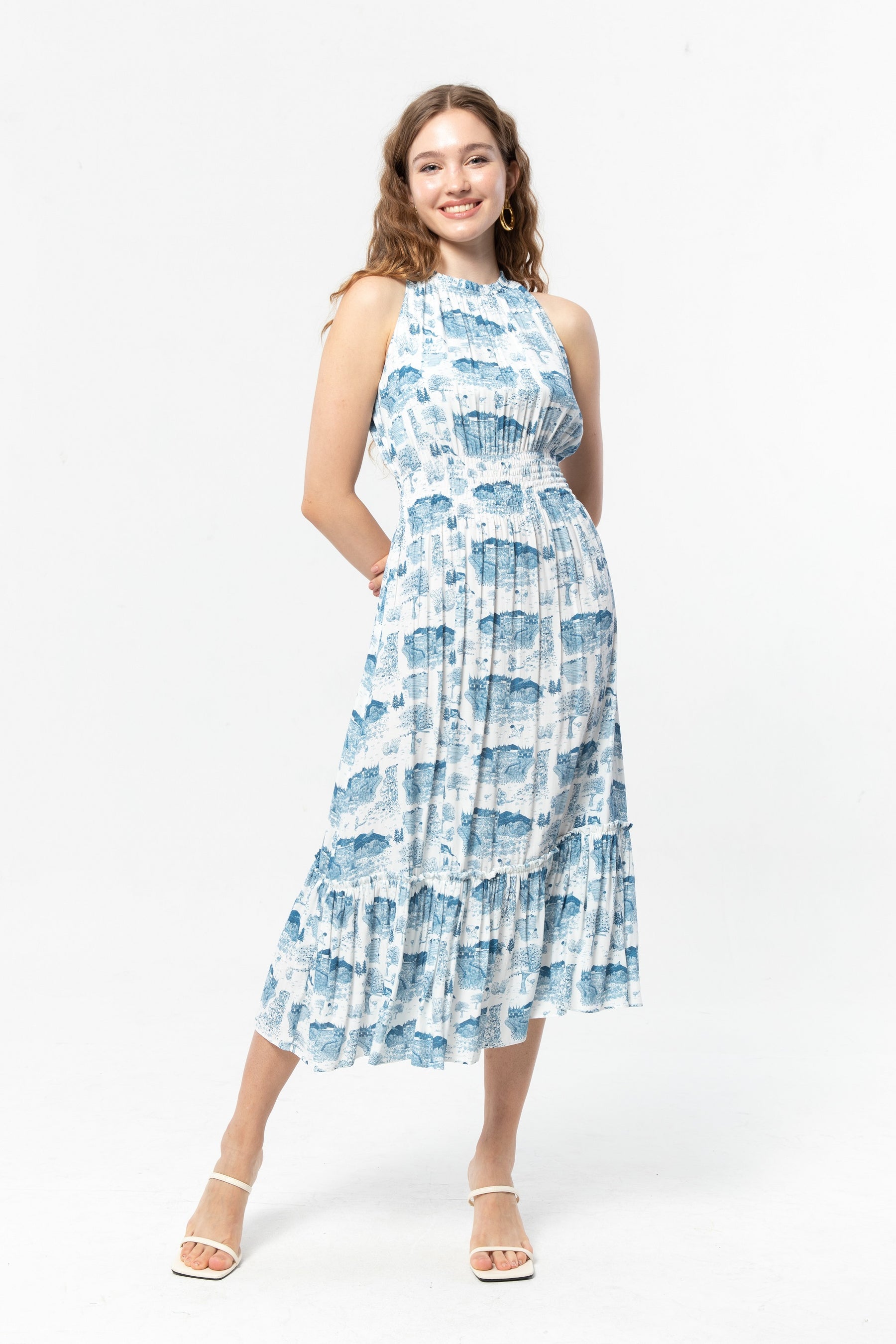 ASA Dress in Blue Gadang