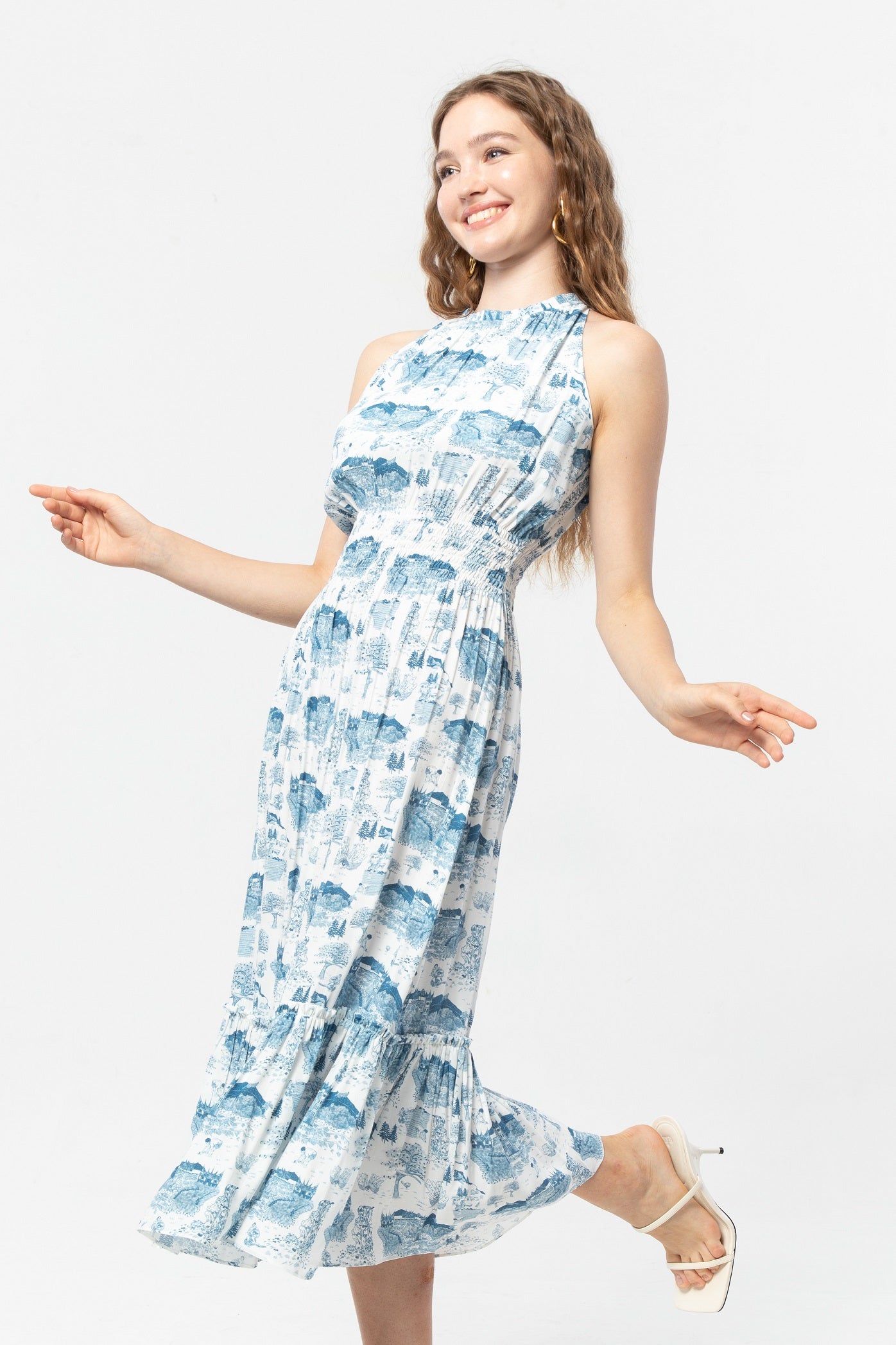 ASA Dress in Blue Gadang