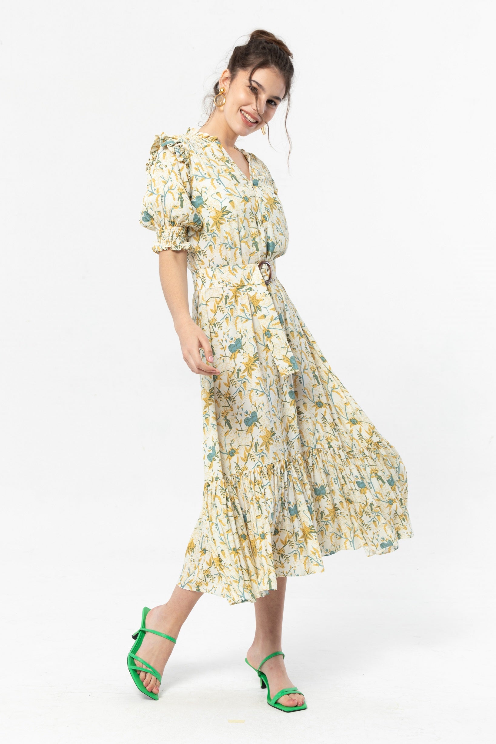HELENA Dress in Yellow Spices