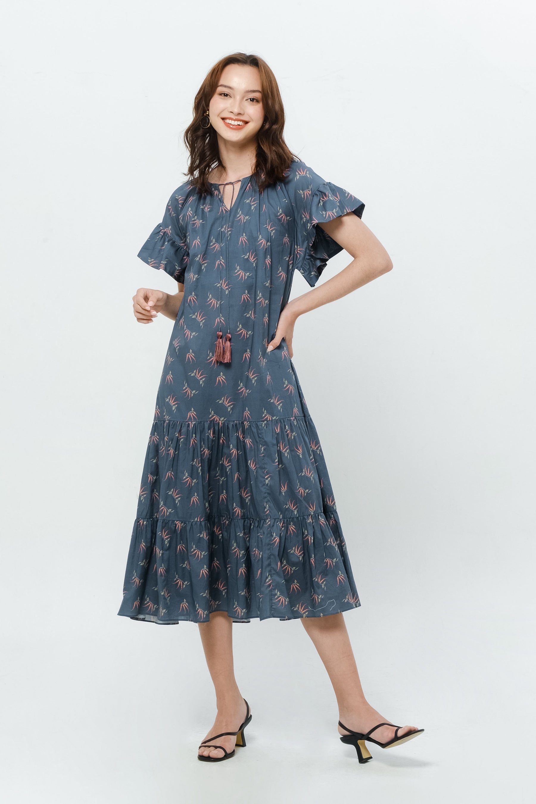 ADYA Dress in Blue Cabe