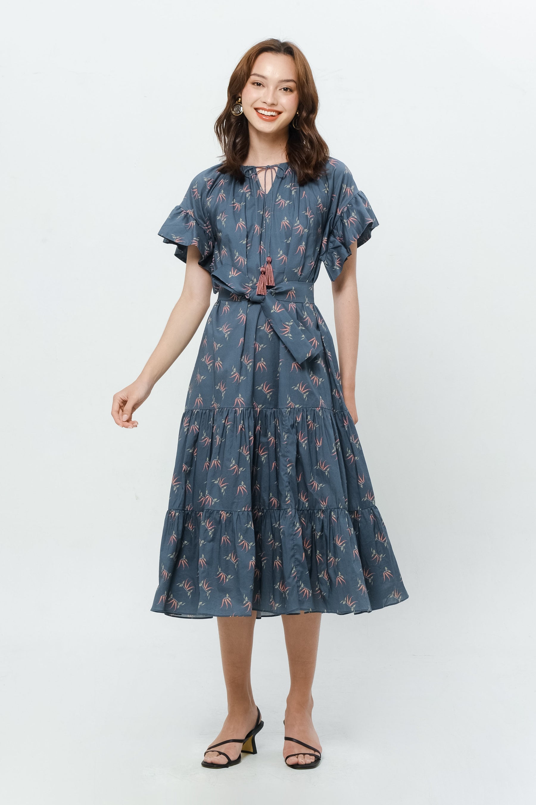 ADYA Dress in Blue Cabe