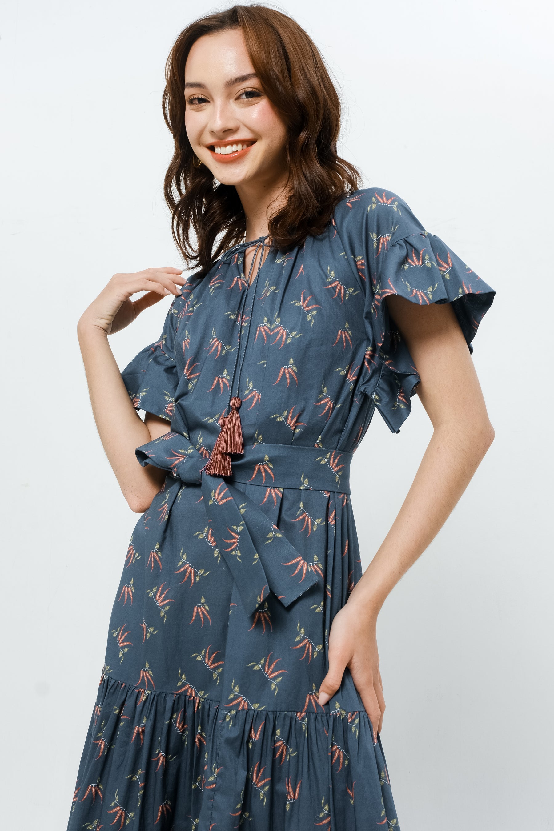 ADYA Dress in Blue Cabe
