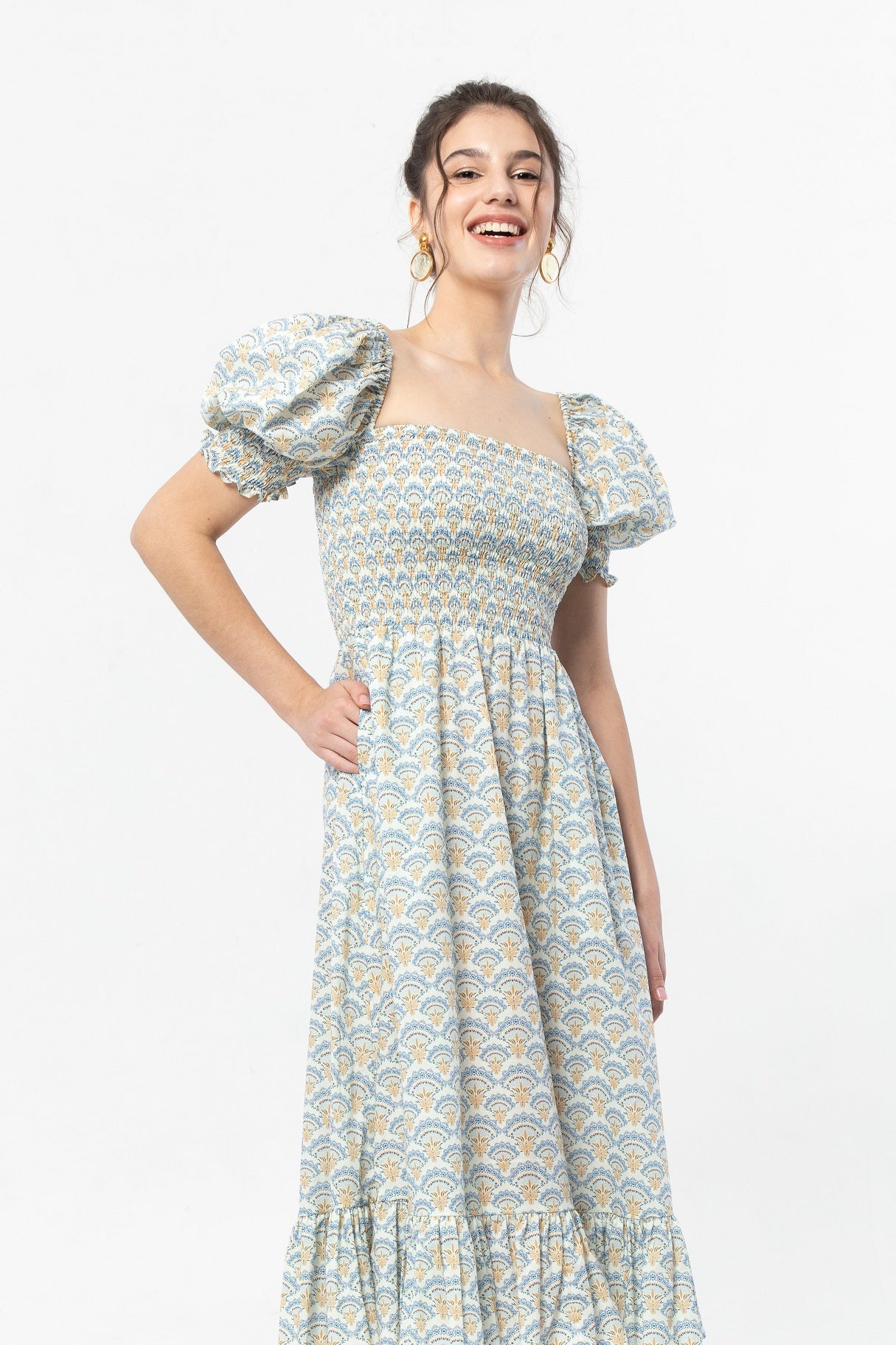 DAKOTA Dress in Blue Suntiang