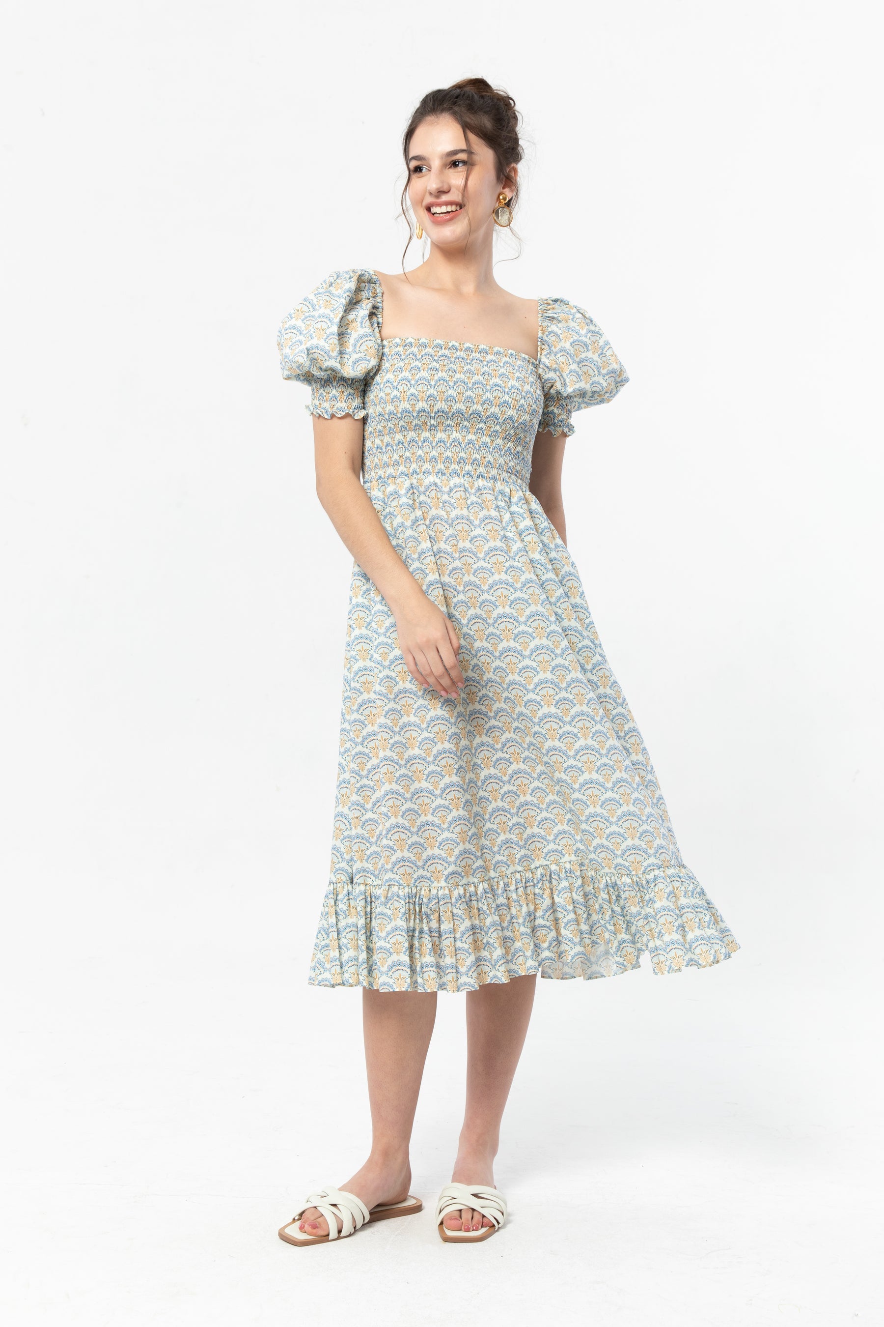 DAKOTA Dress in Blue Suntiang