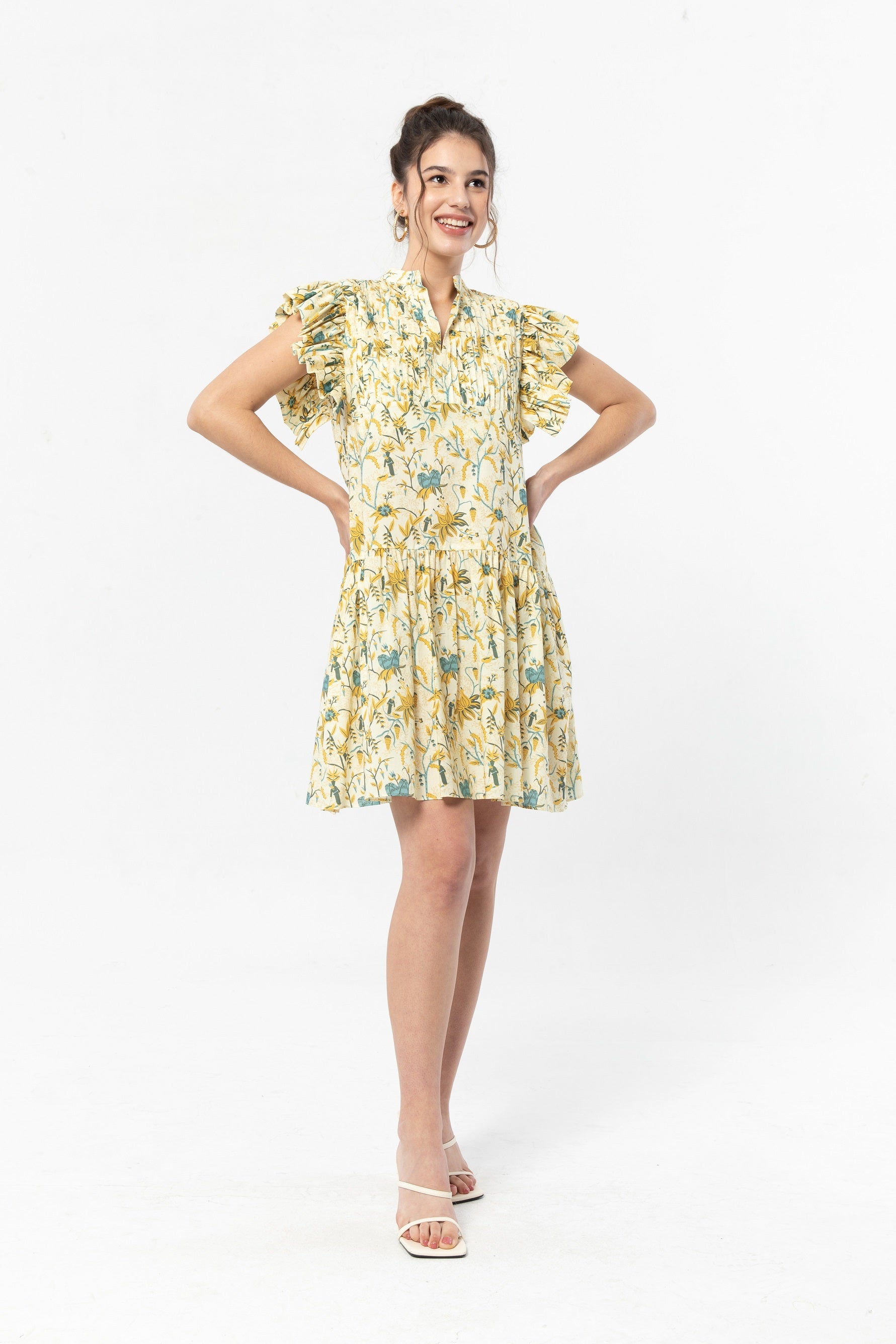 CARA Dress in Yellow Spices