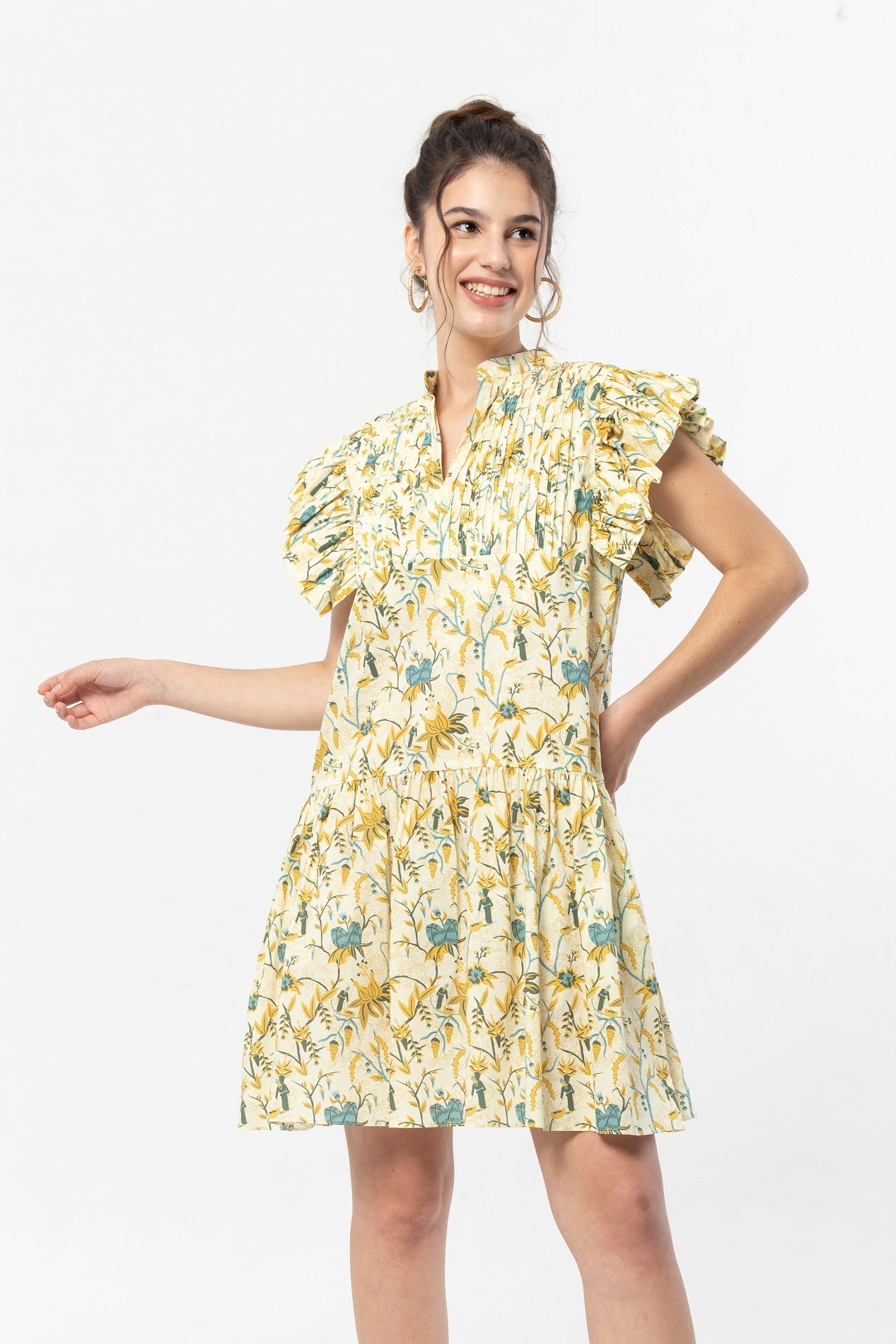 CARA Dress in Yellow Spices