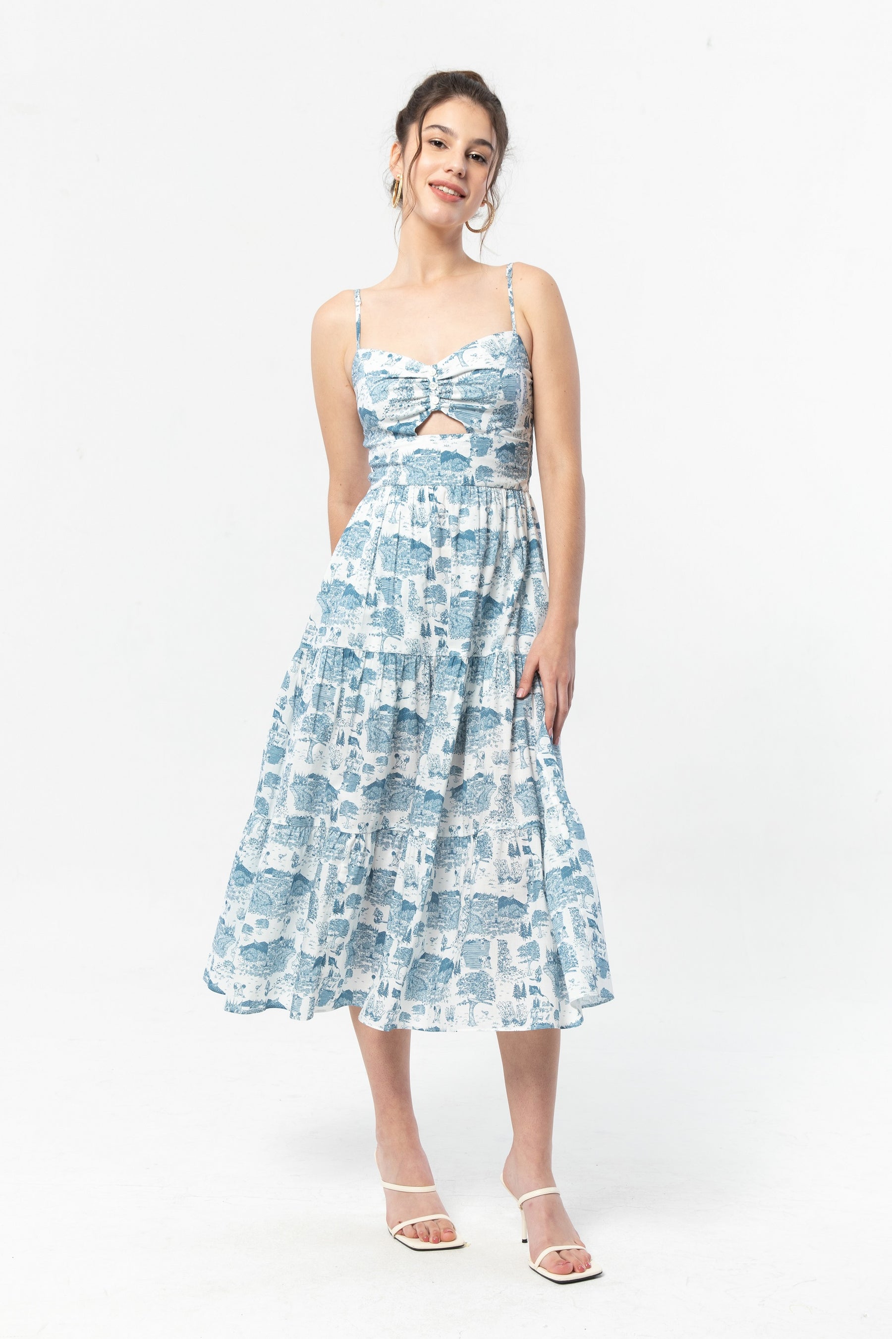 ESME Dress in Blue Gadang