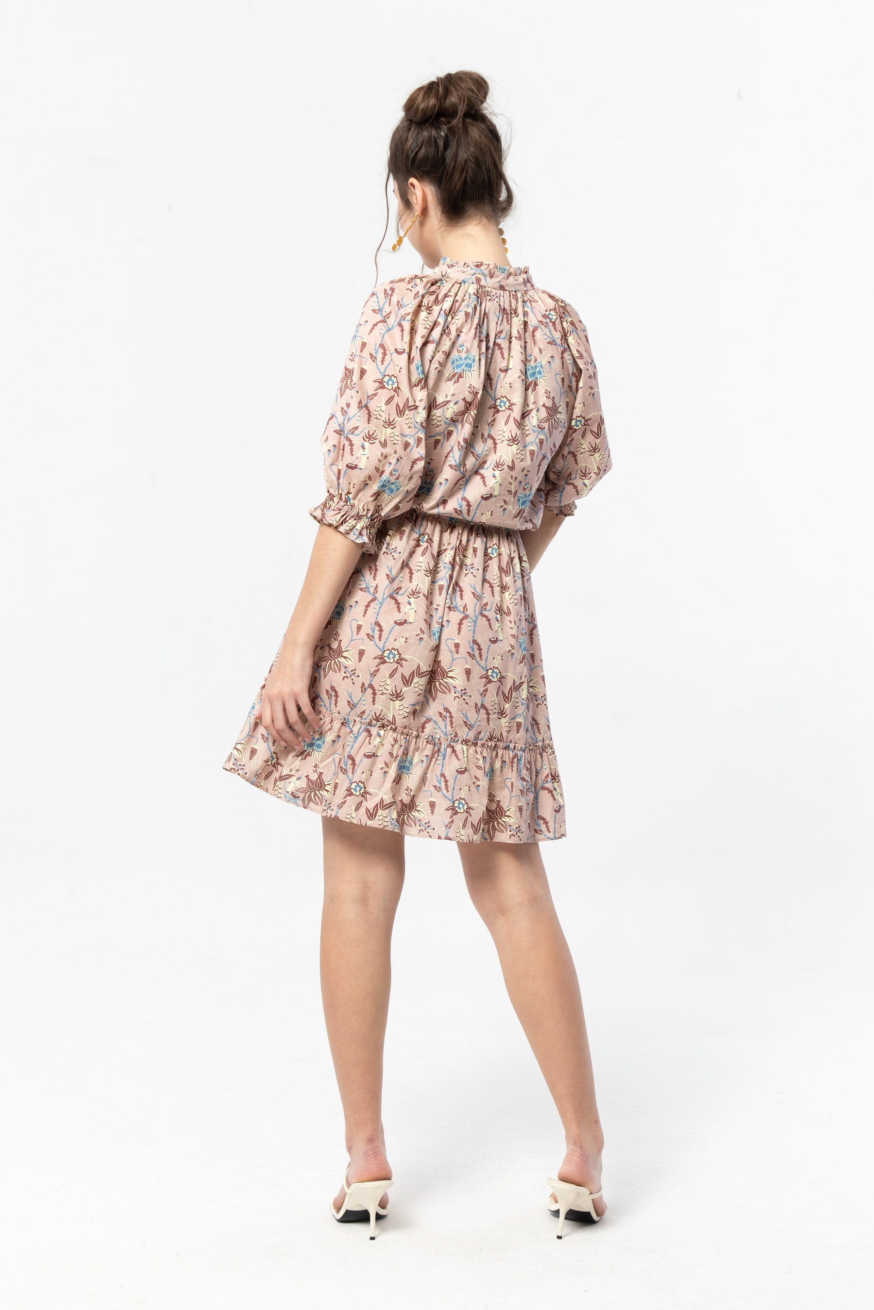 BELLE Dress in Maroon Spices