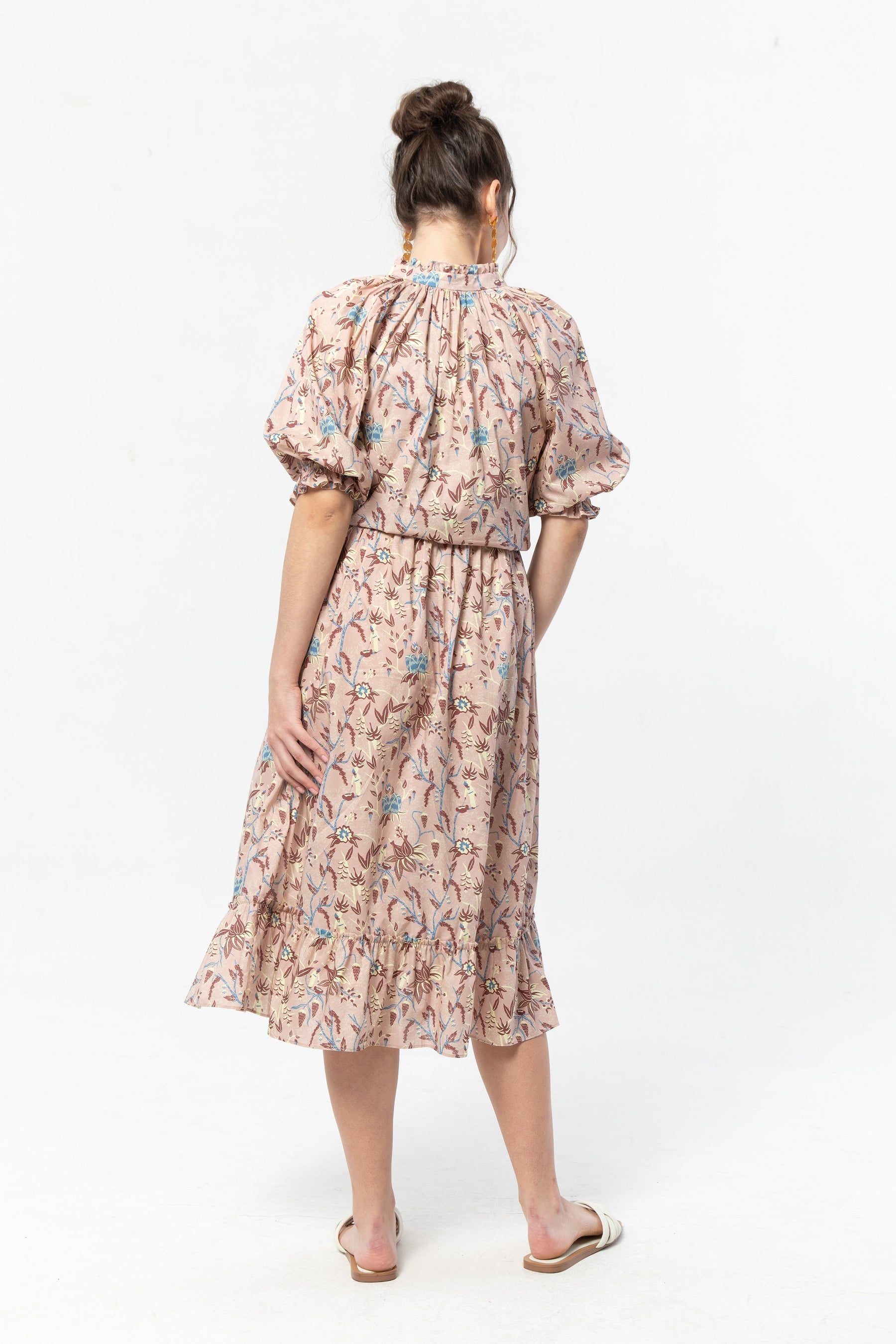 FREYA Dress in Maroon Spices