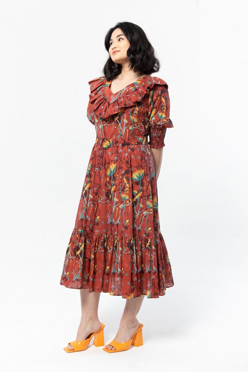 BENITA Dress in Red Petani
