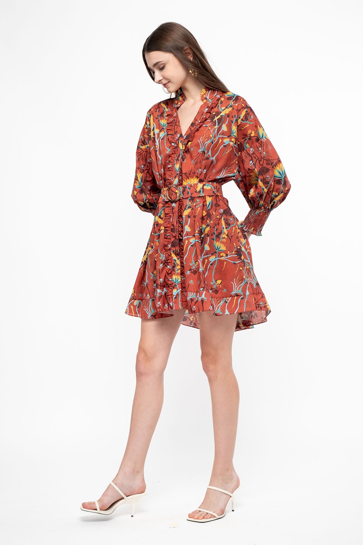 KALILA Dress in Red Petani