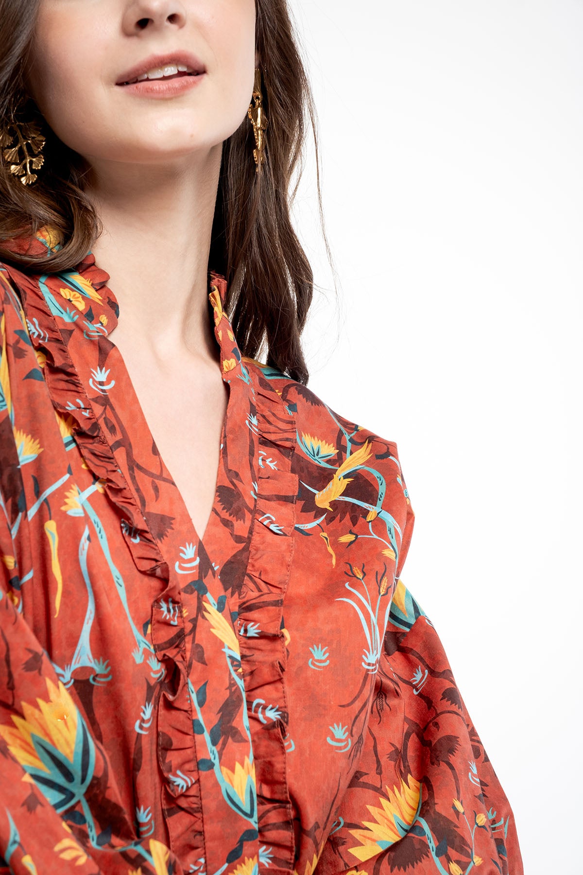 KALILA Dress in Red Petani