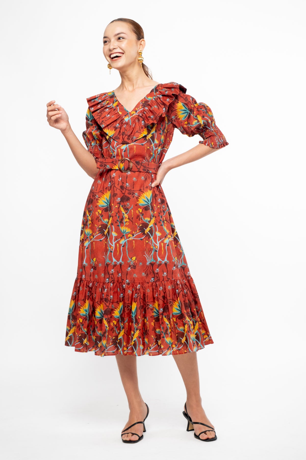 BENITA Dress in Red Petani