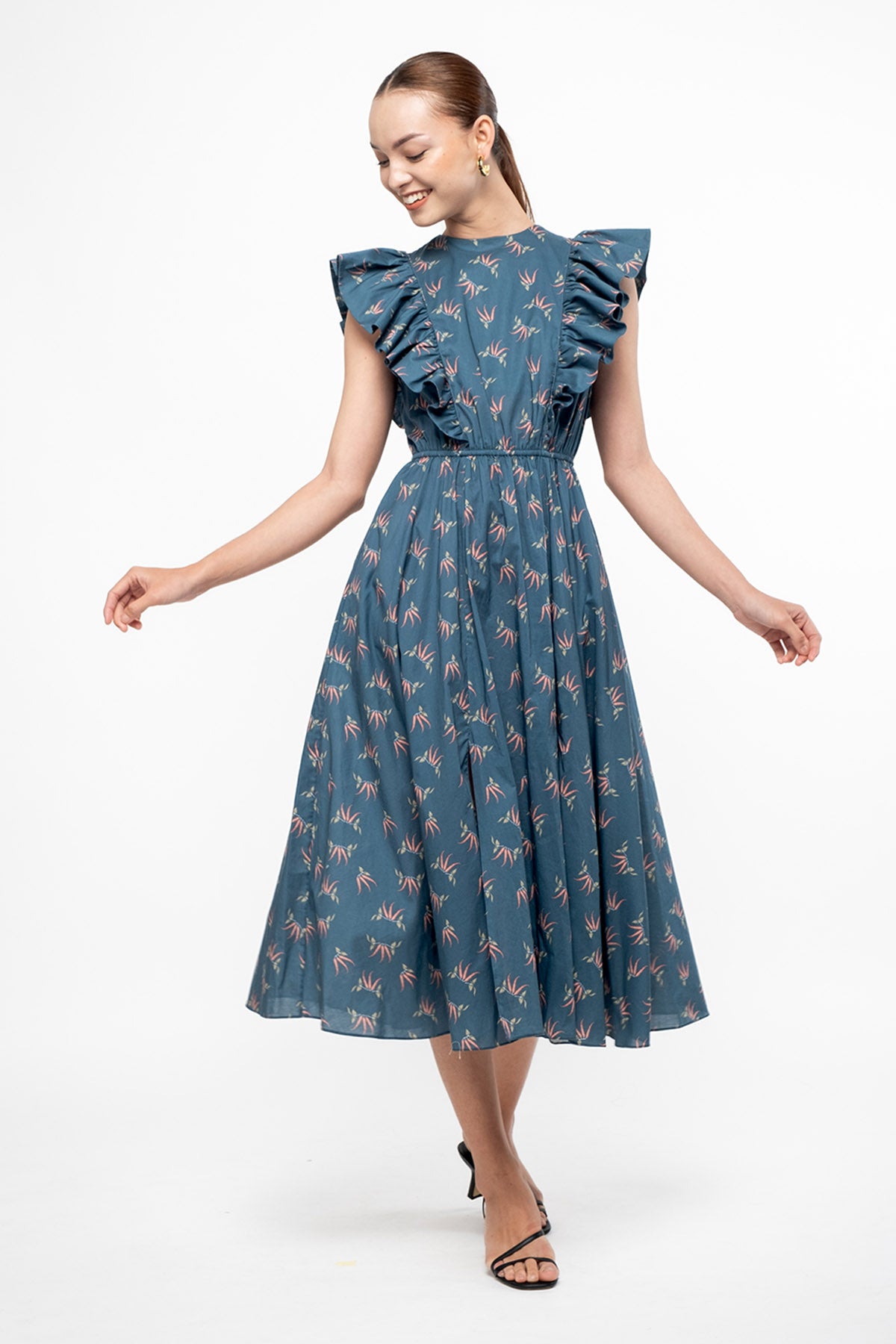 AZRA Dress in Blue Cabe