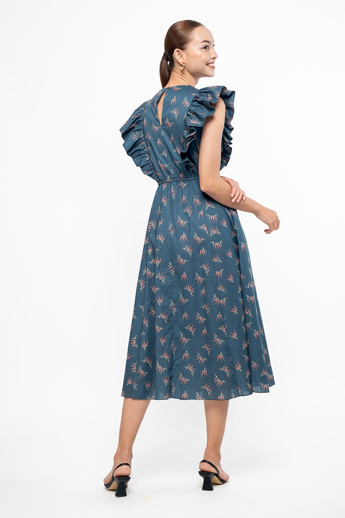 AZRA Dress in Blue Cabe
