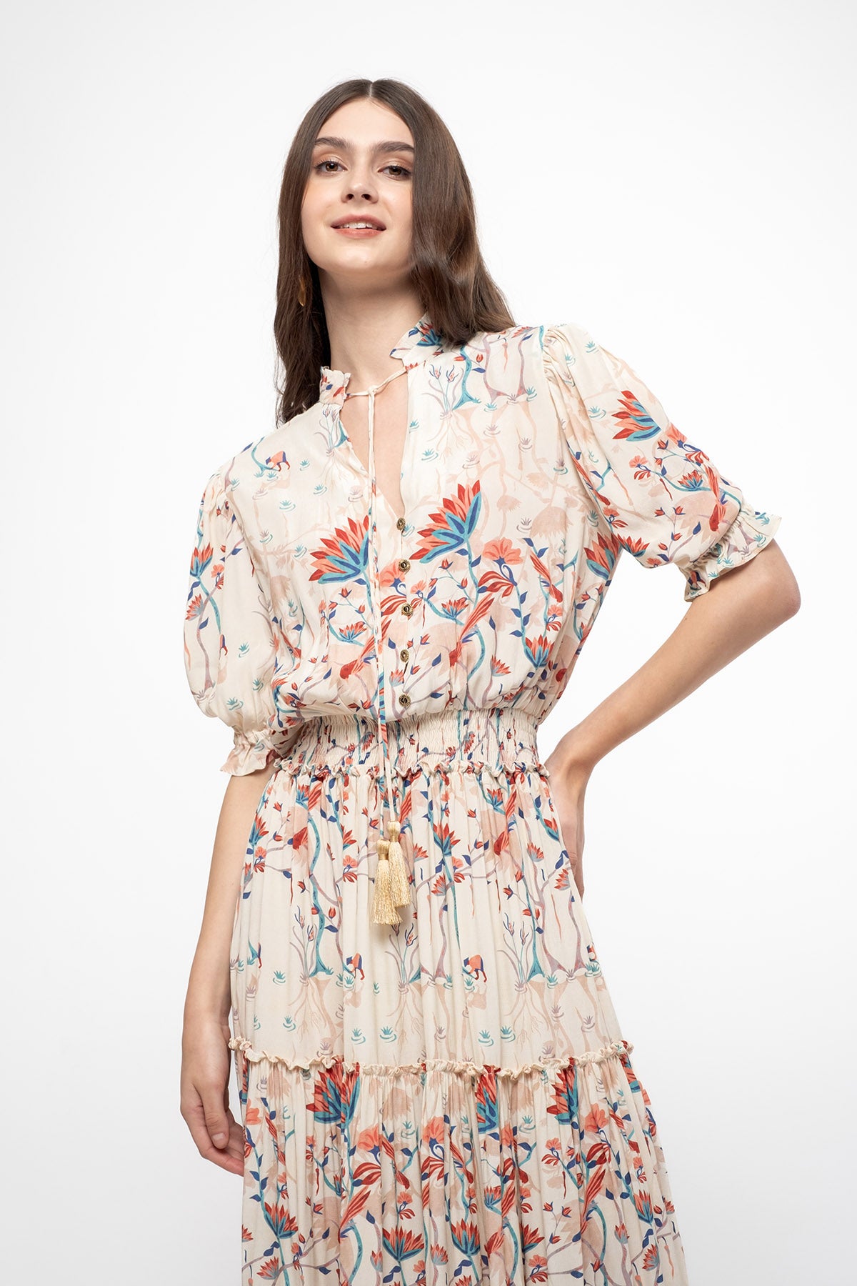 ILIA Dress in Beige Petani