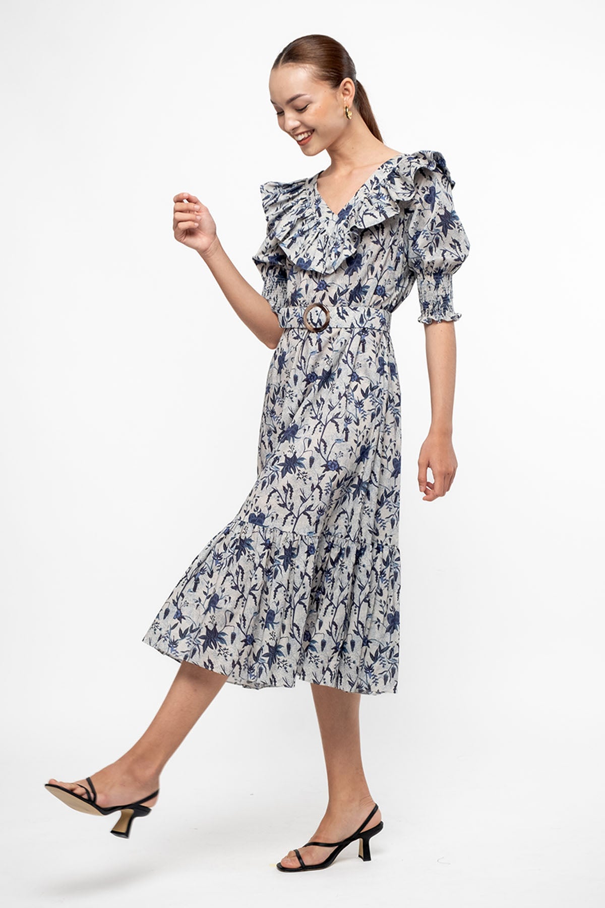 BENITA Dress in Blue Spices