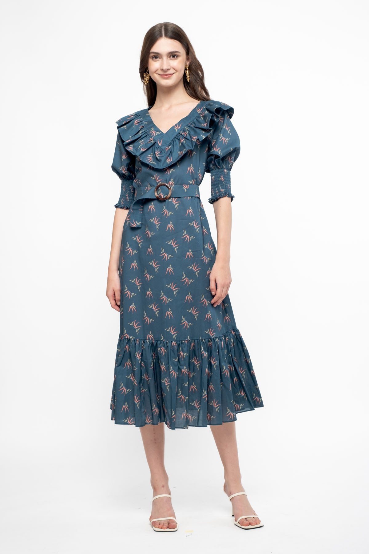 BENITA Dress in Blue Cabe