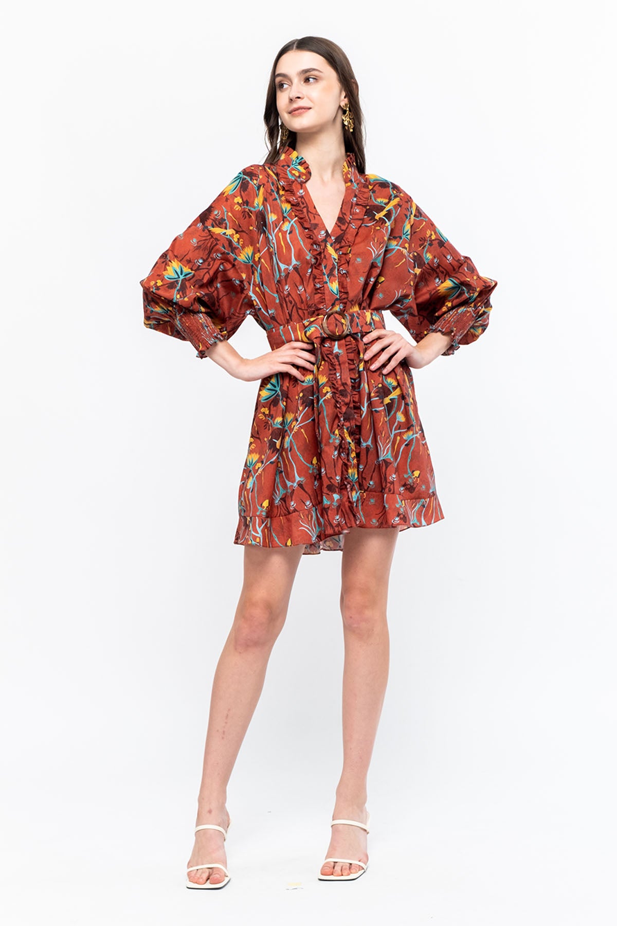 KALILA Dress in Red Petani