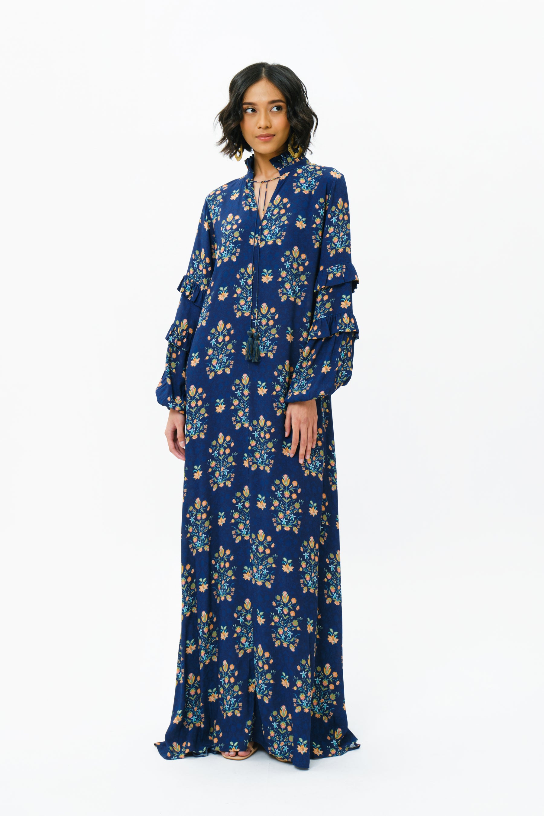 FAIZA Dress in Navy Anggrek