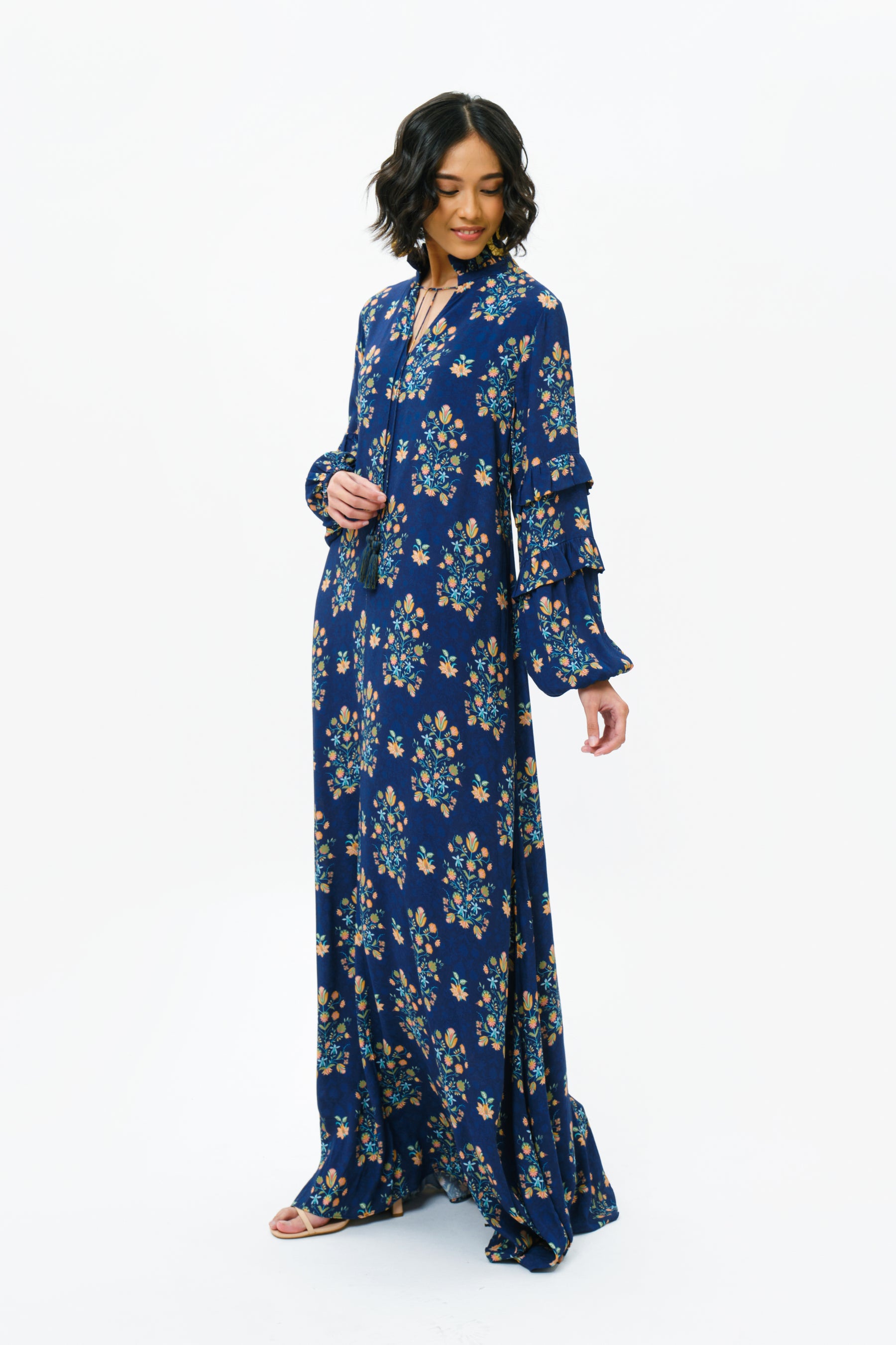 FAIZA Dress in Navy Anggrek