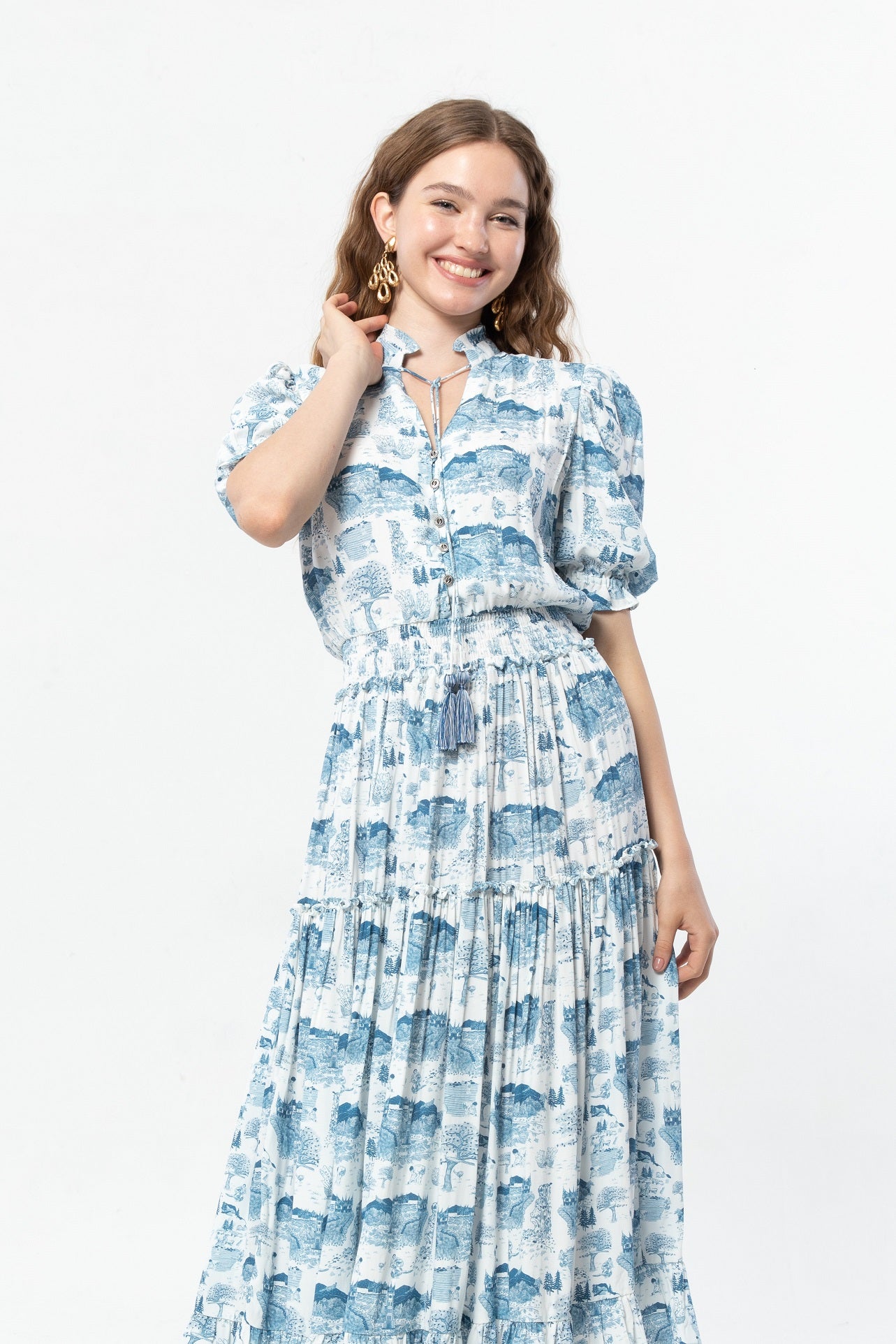 ILIA Dress in Blue Gadang