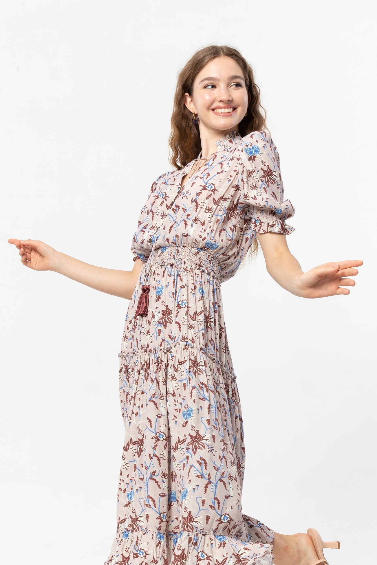 ILIA Dress in Maroon Spices