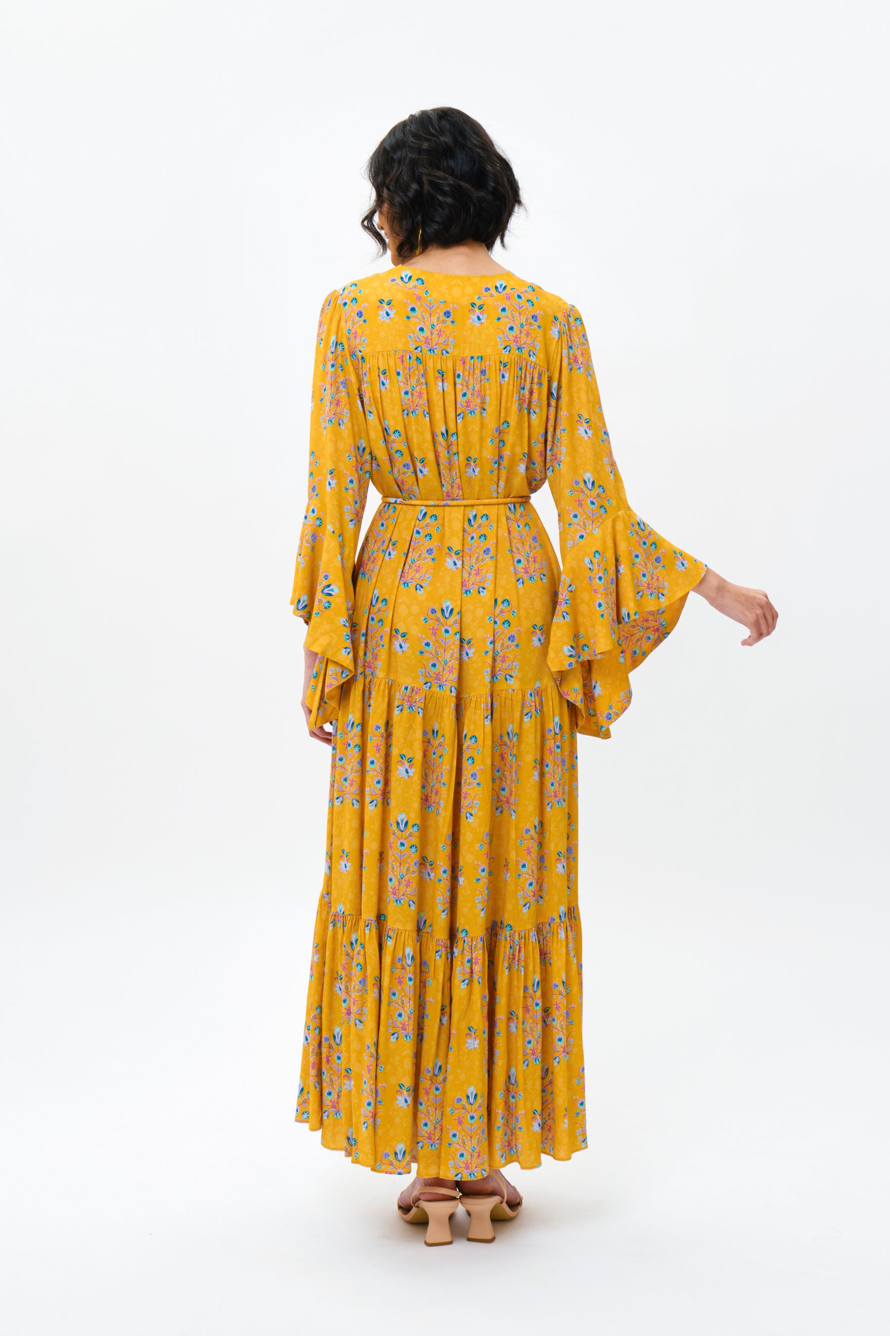 LATIFA Dress in Yellow Anggrek