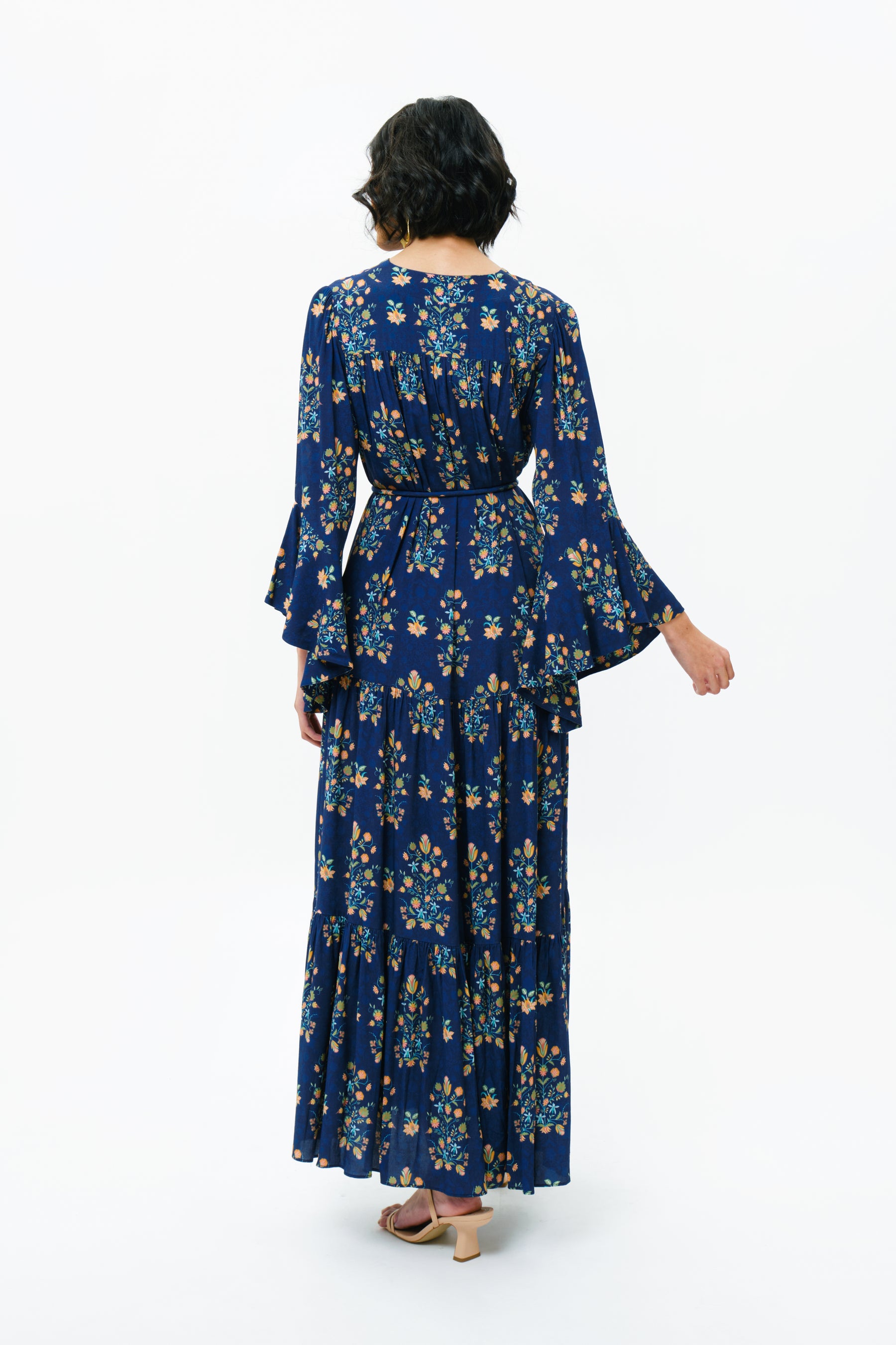 LATIFA Dress in Navy Anggrek