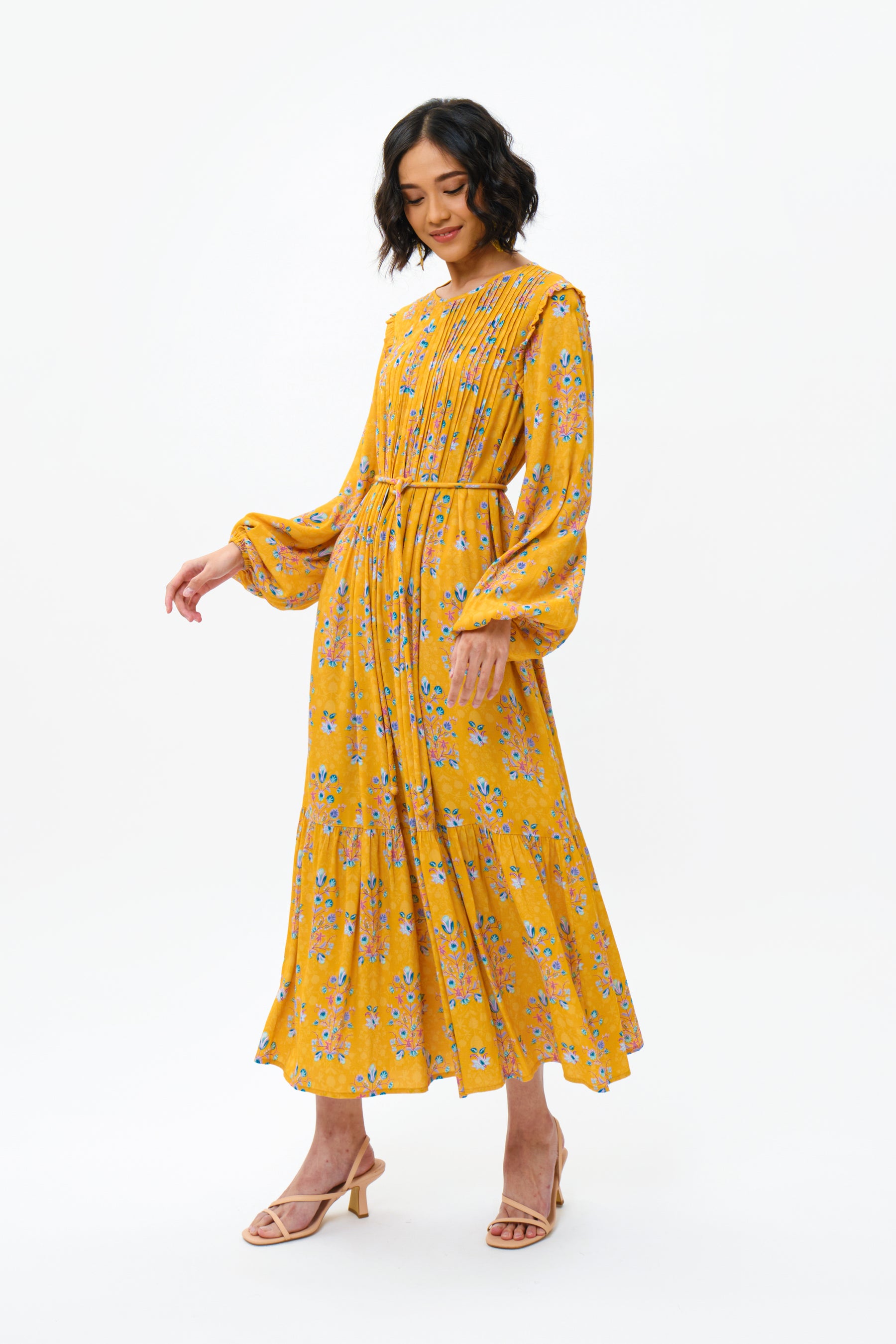 NURA Dress in Yellow Anggrek