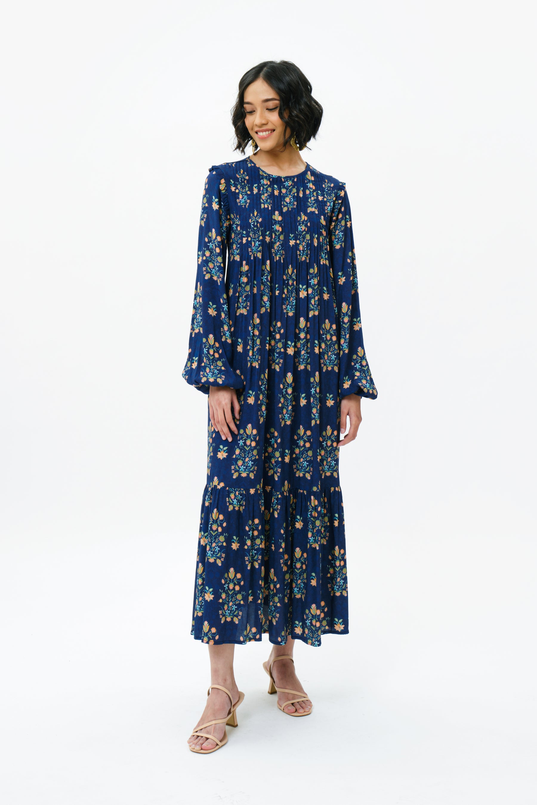 NURA Dress in Navy Anggrek