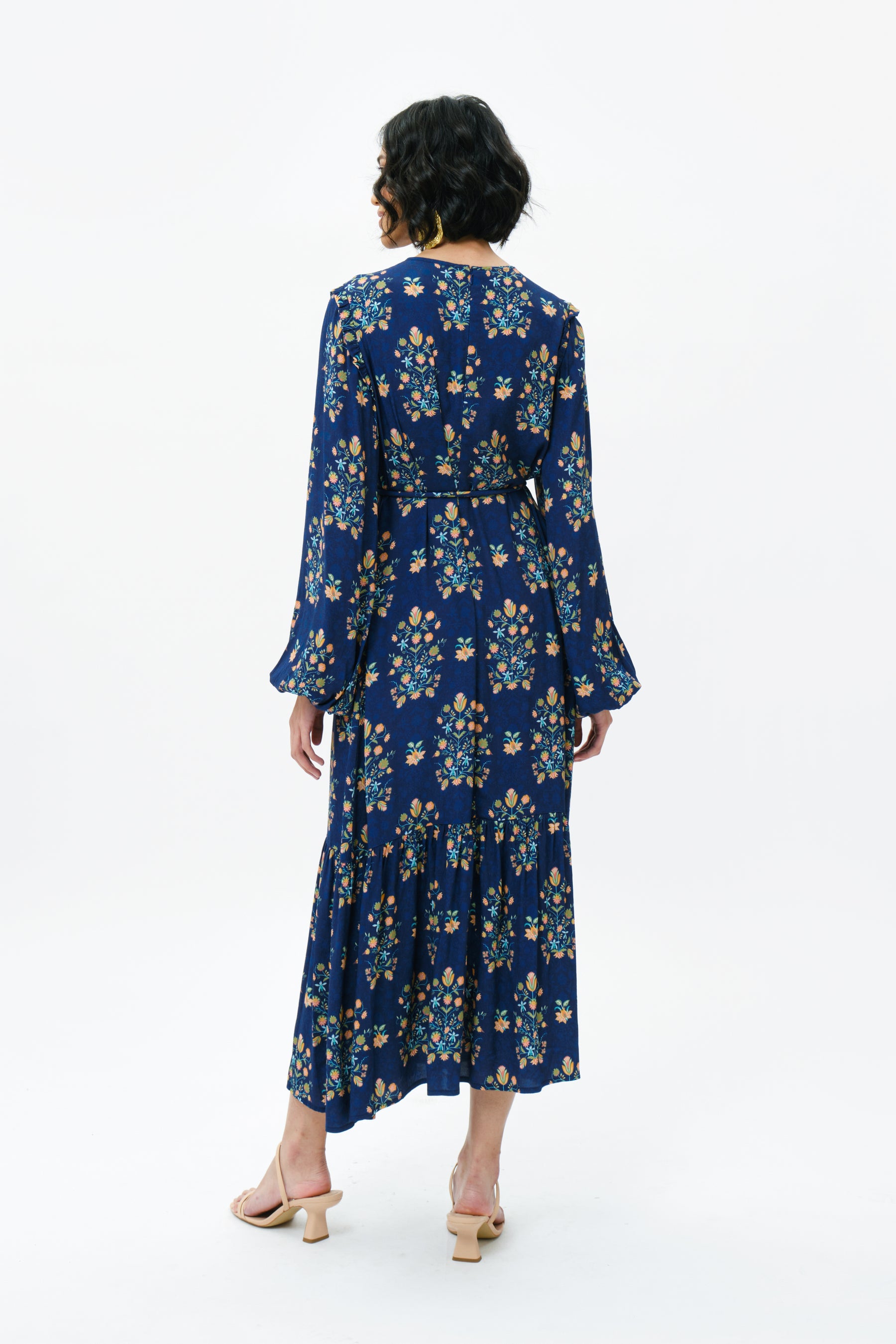 NURA Dress in Navy Anggrek