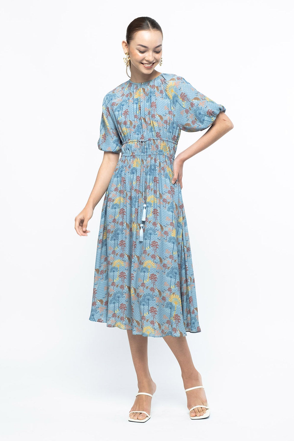 RANCA Dress in Blue Kuau