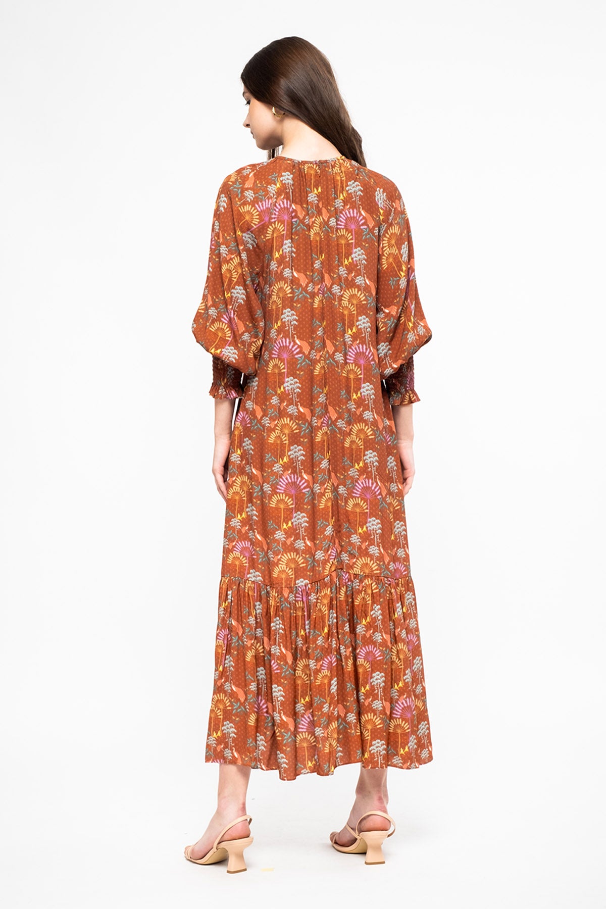 EILA Dress in Terracotta Kuau