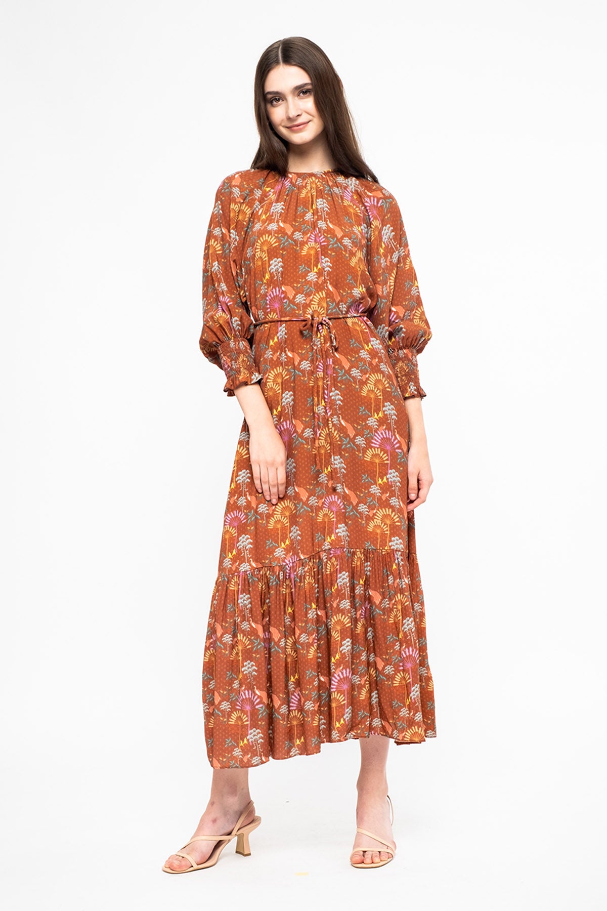 EILA Dress in Terracotta Kuau